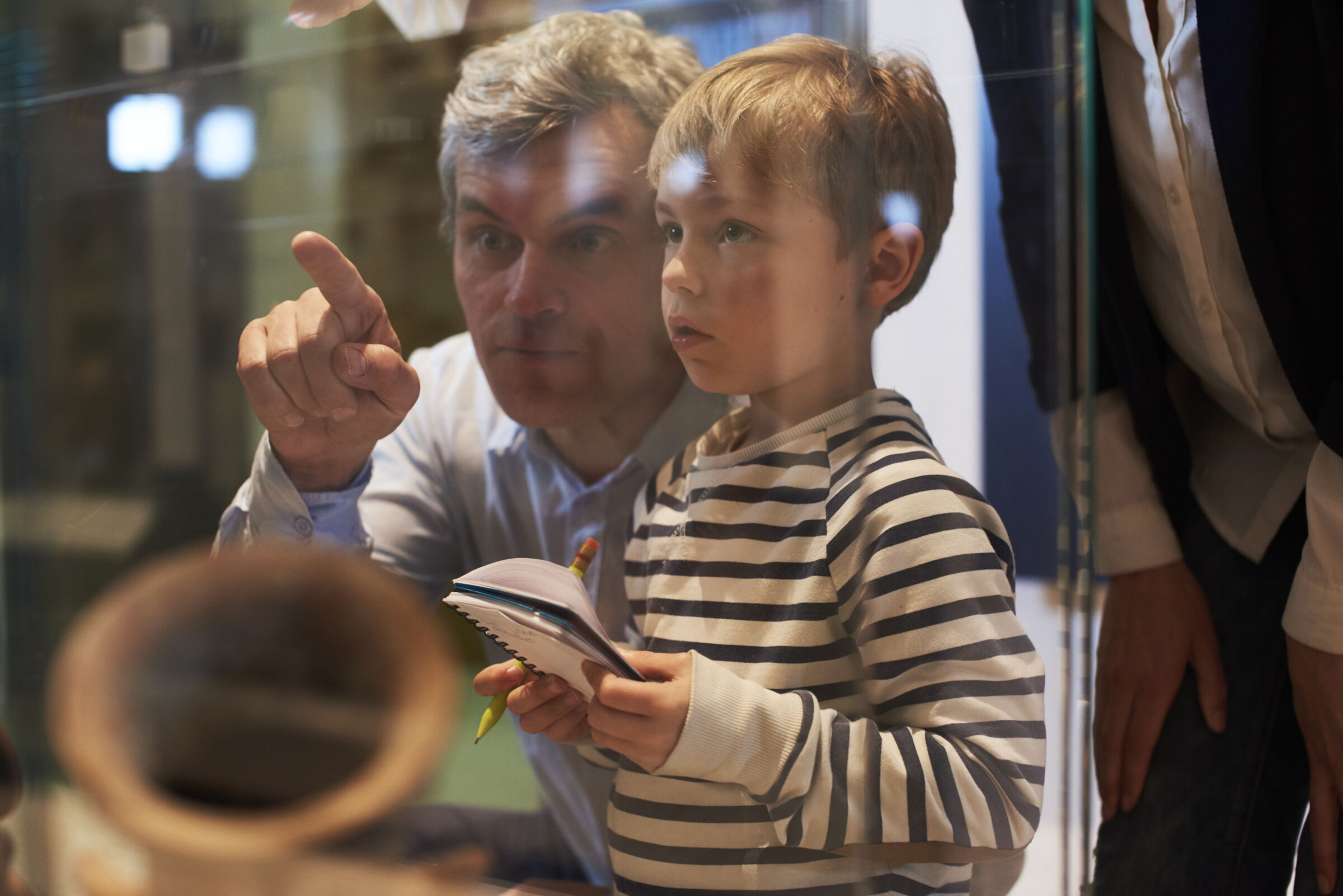 Family learning at museum