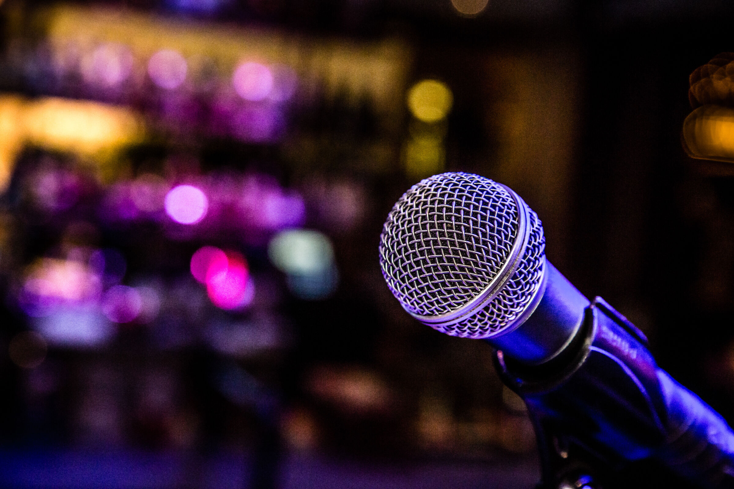 Microphone close-up