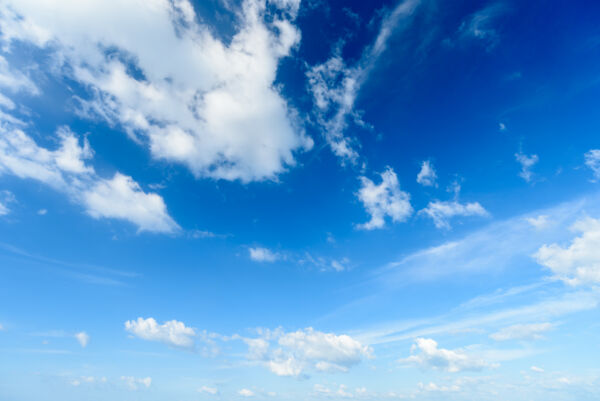 Blue sky with clouds