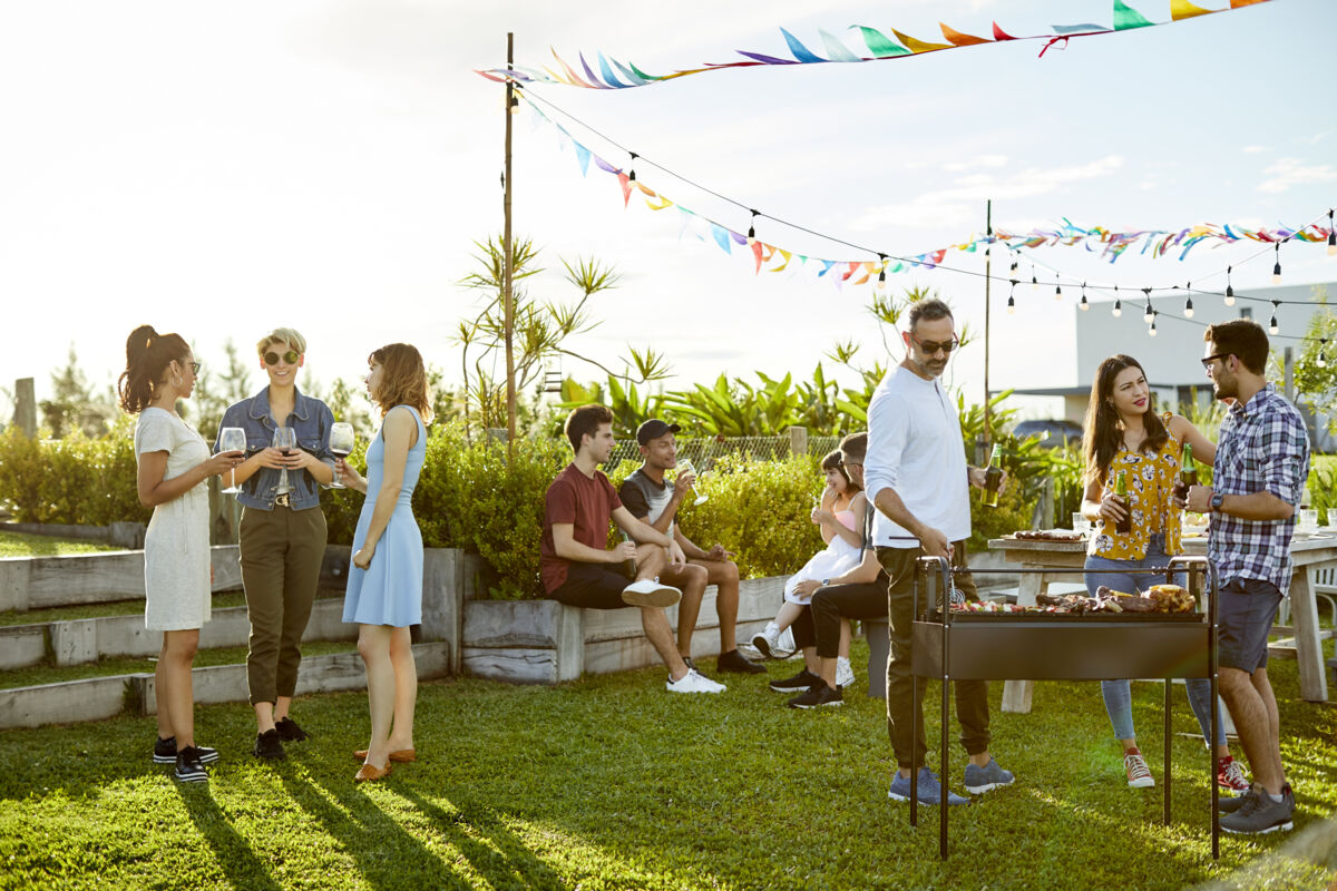 Backyard garden party