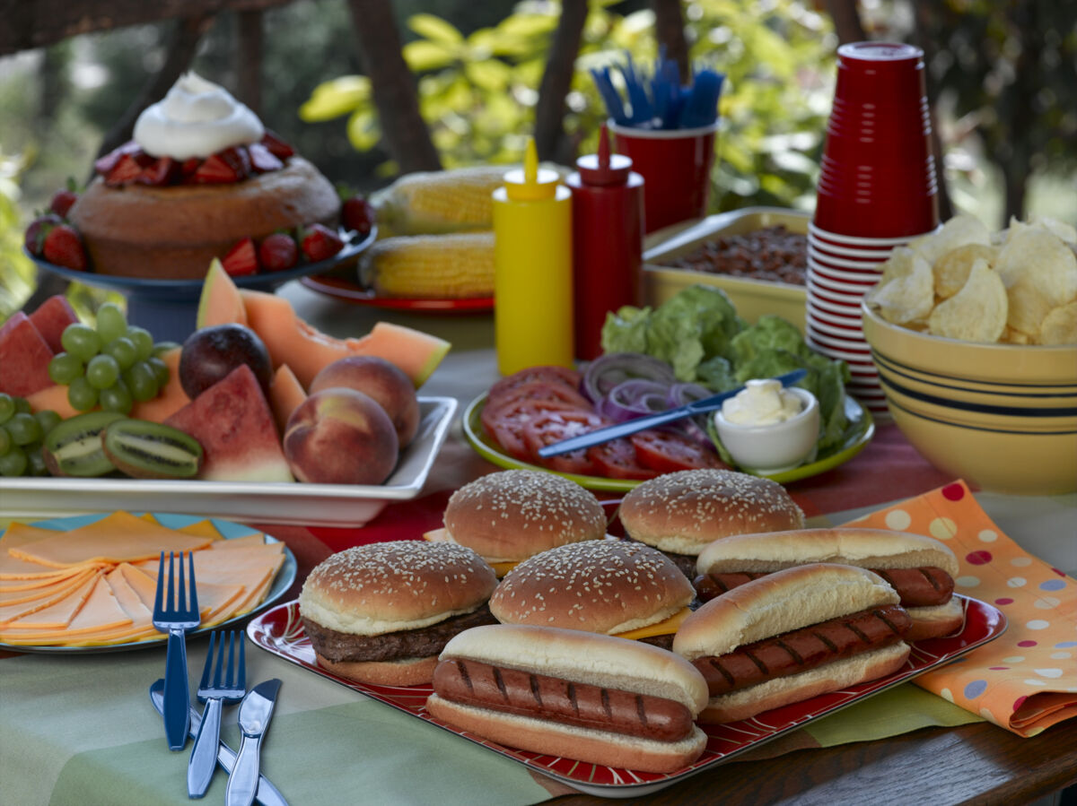 Cookout food buffet