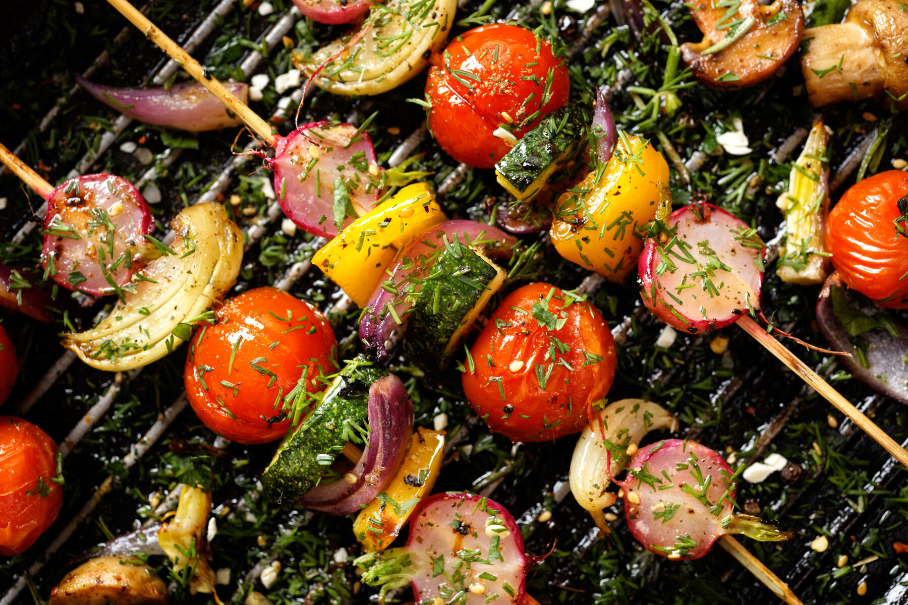 Vegetable skewers