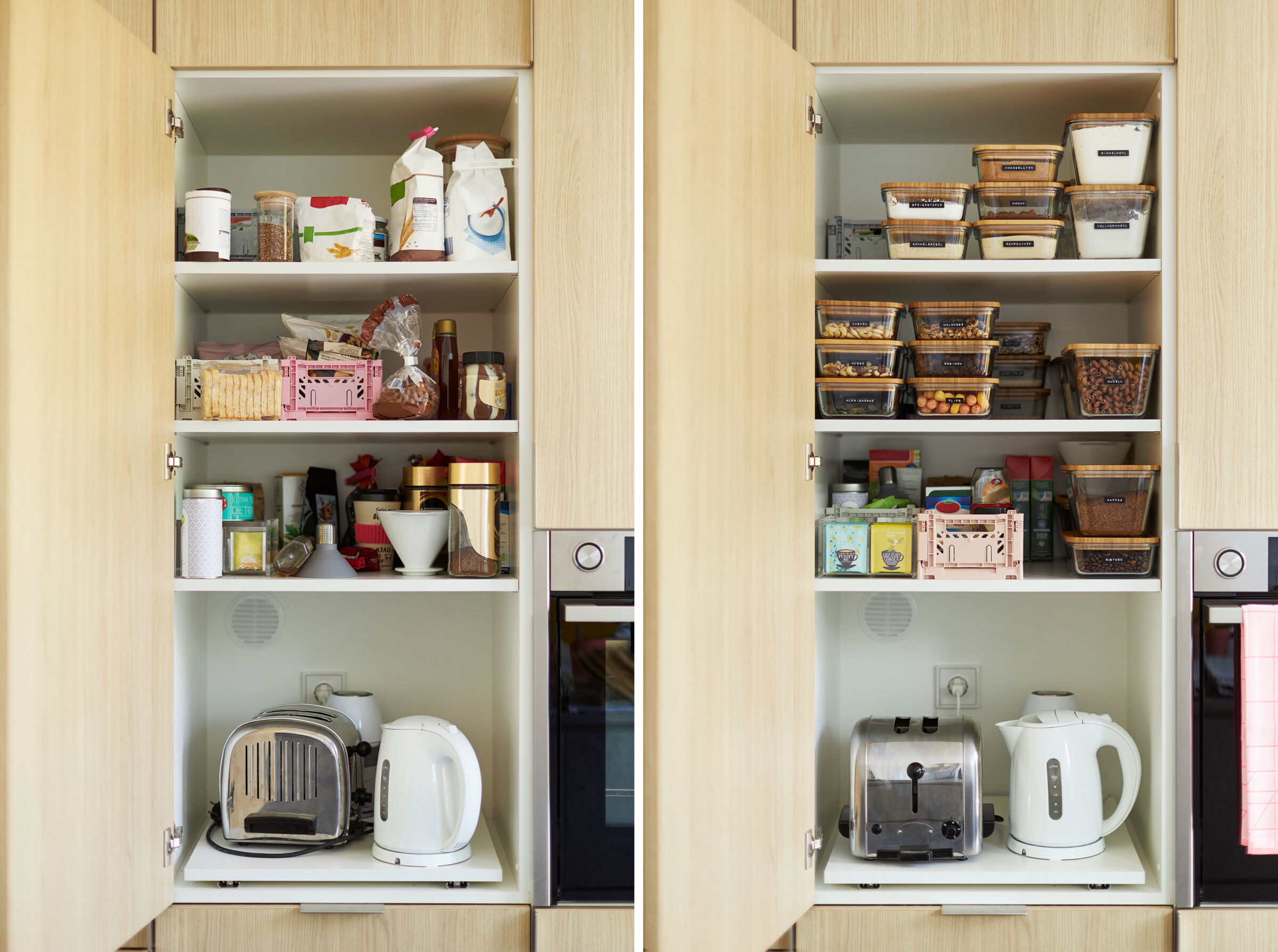 Kitchen cabinets and pantry