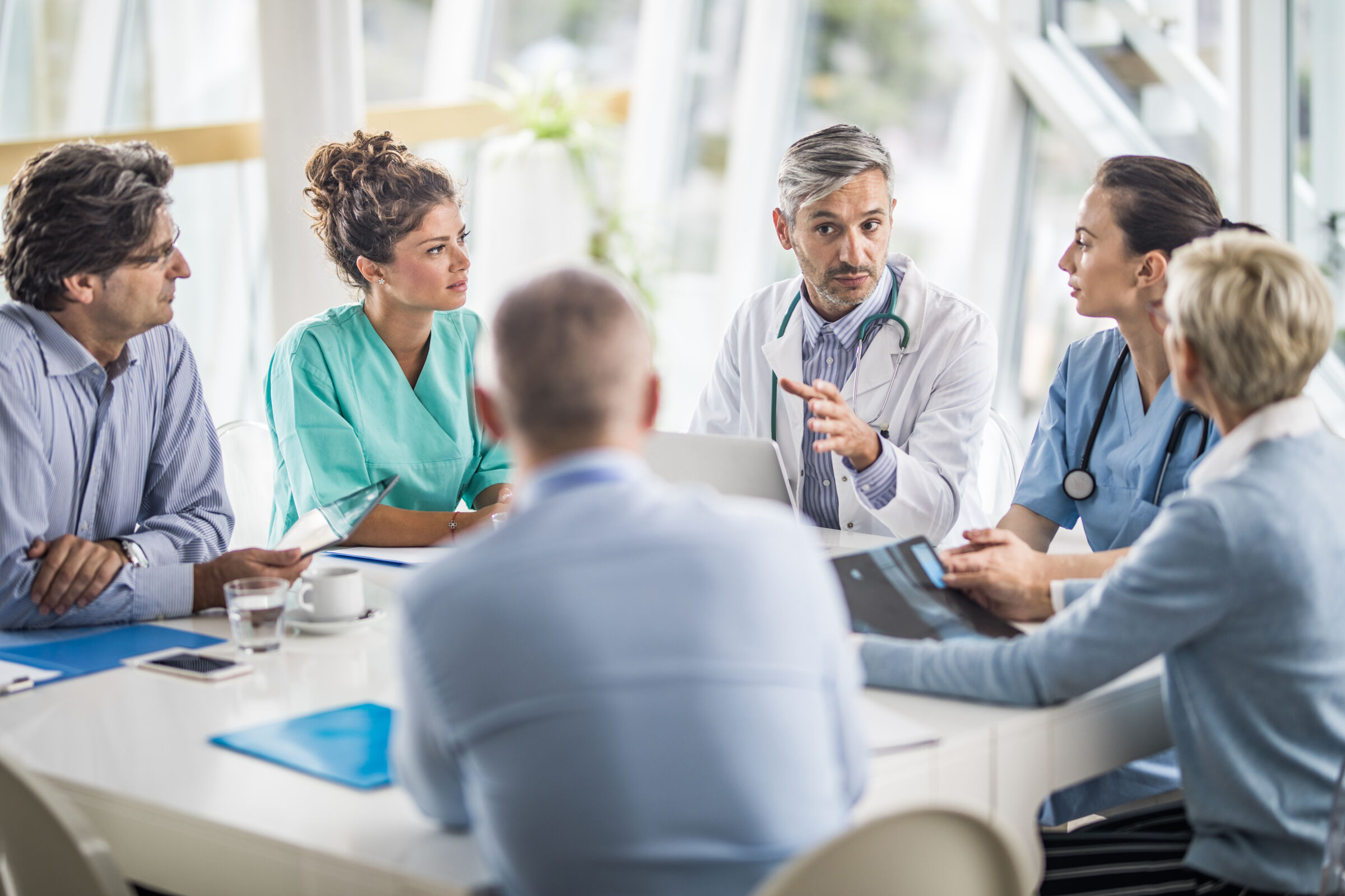 Doctors having a meeting