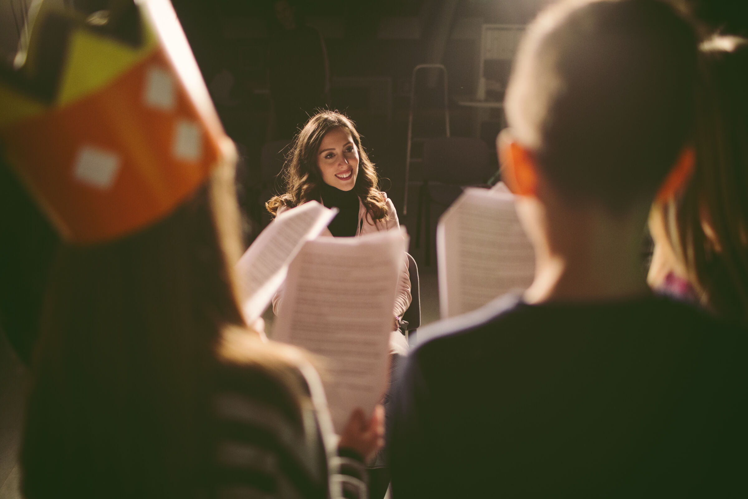 Children in a theater