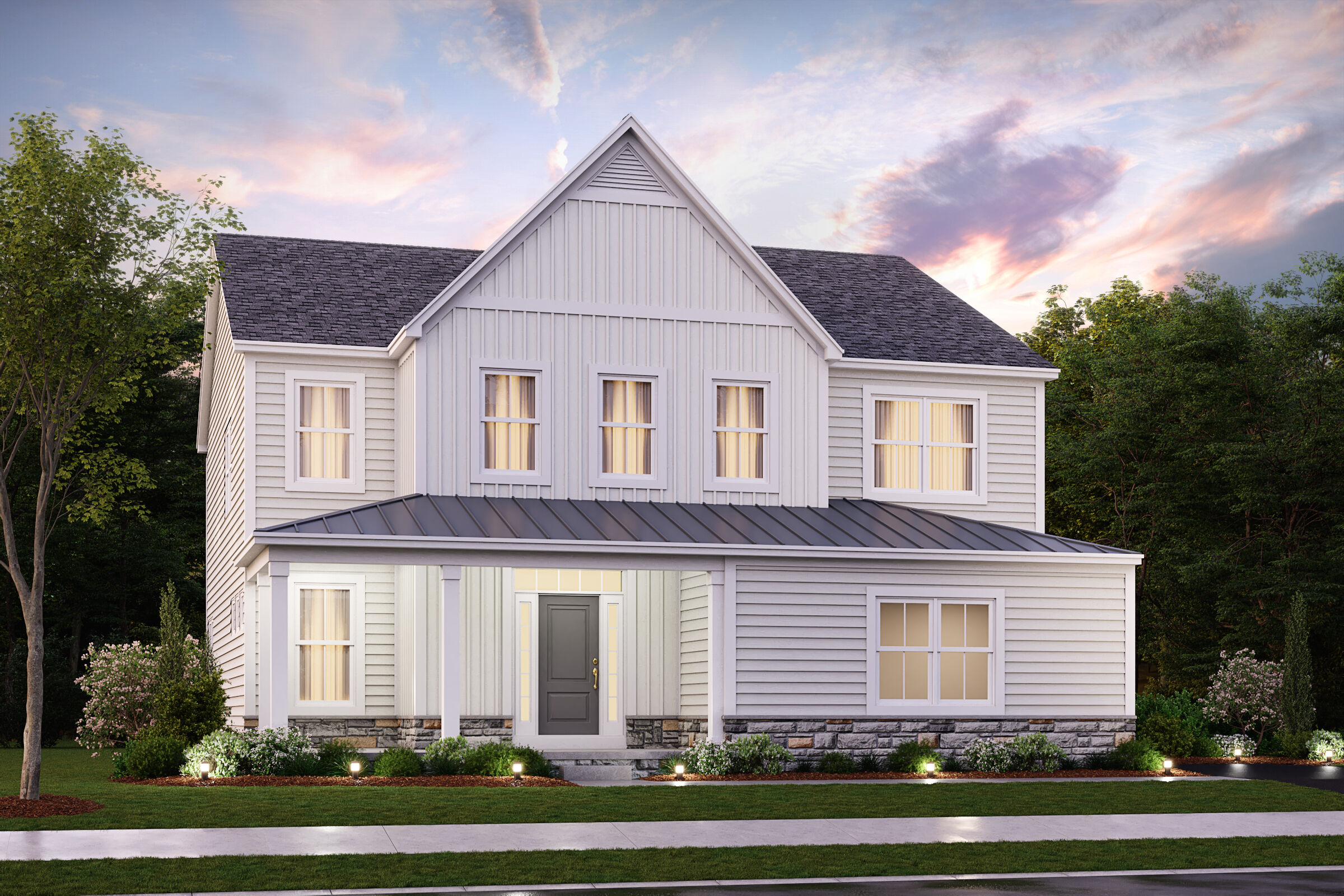 Dartmouth Elevation B-Dusk