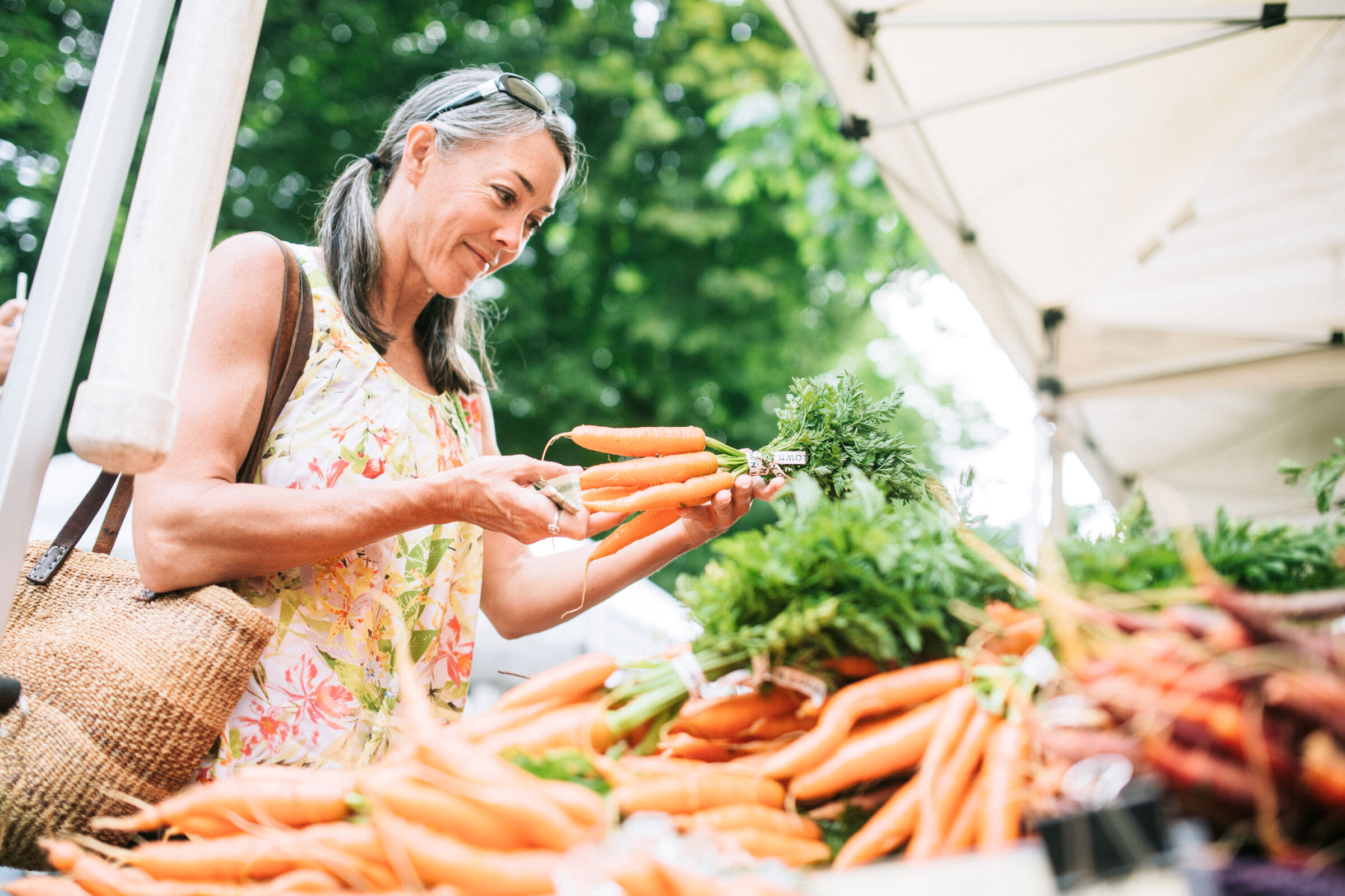 Older Adult at Farmers Market