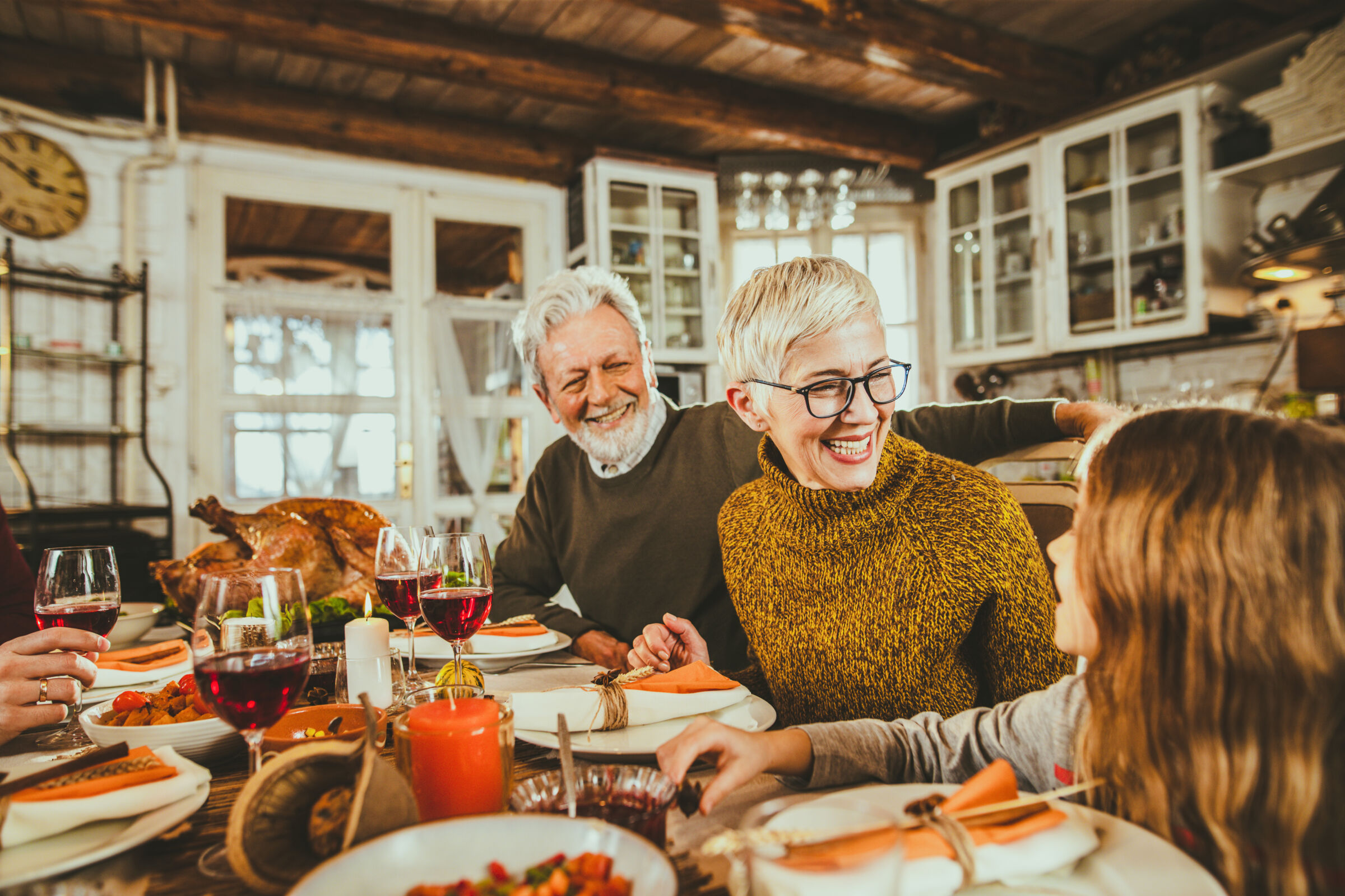 Family at Thanksgiving Dinner