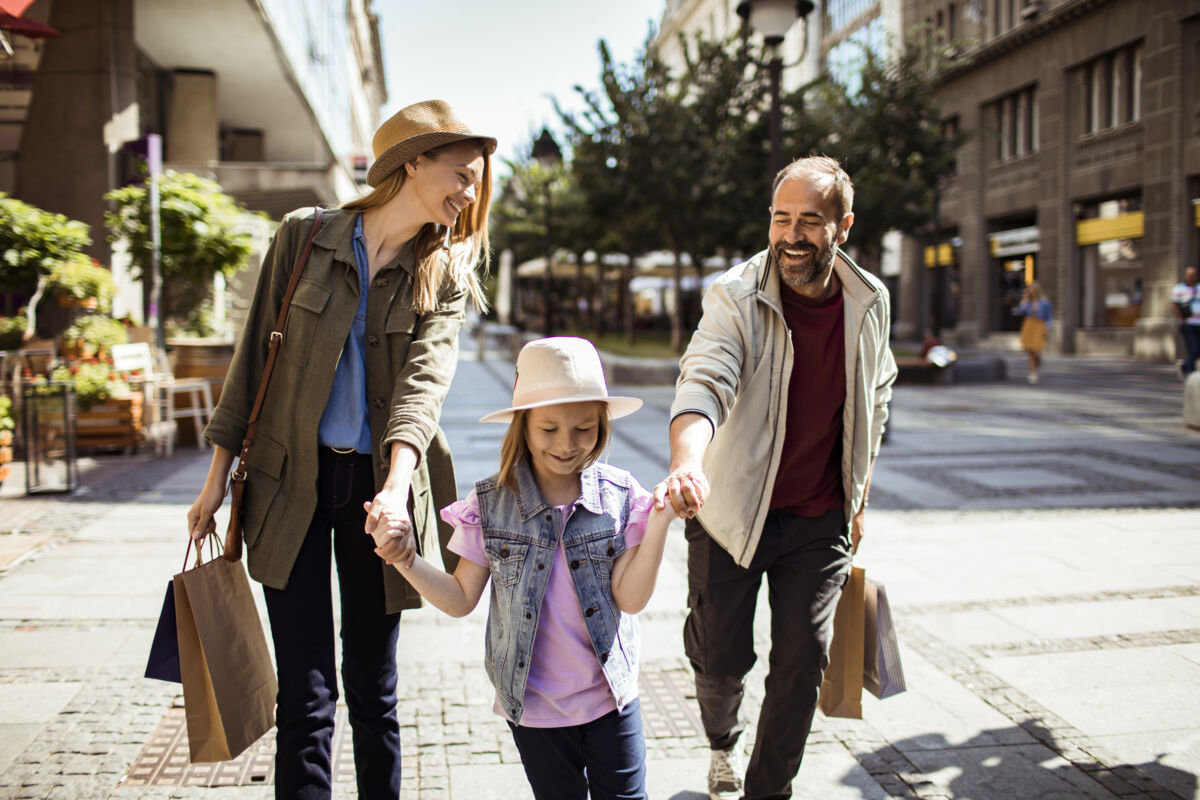 Family shopping