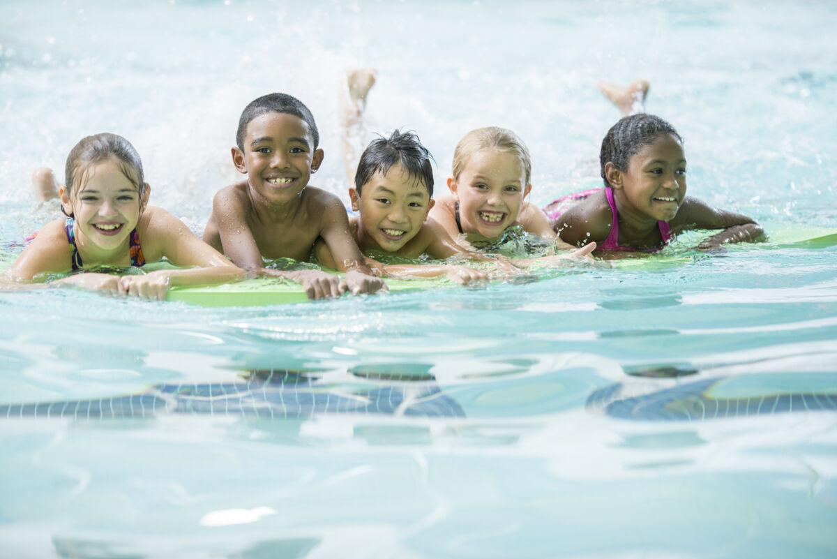 Kids at the pool