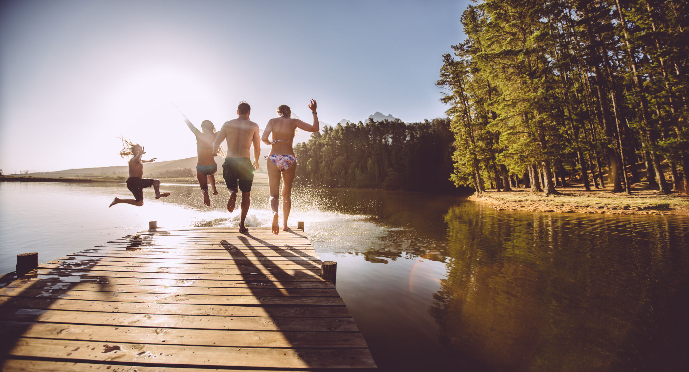 Running off the dock