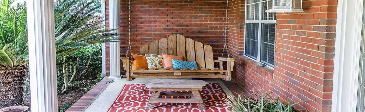 Front Porch With Swing