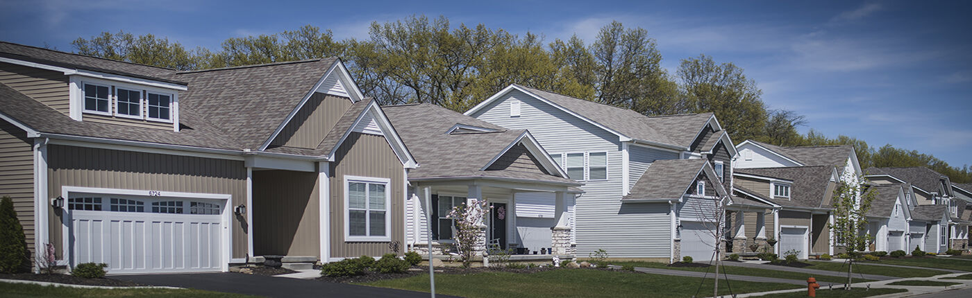 Streetscape of Homes in Central Ohio