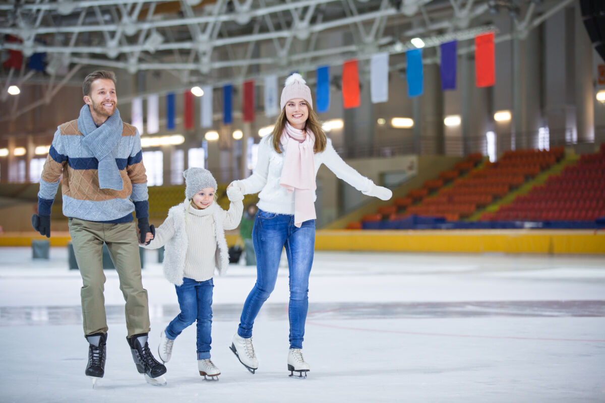Family Ice Skating indoors