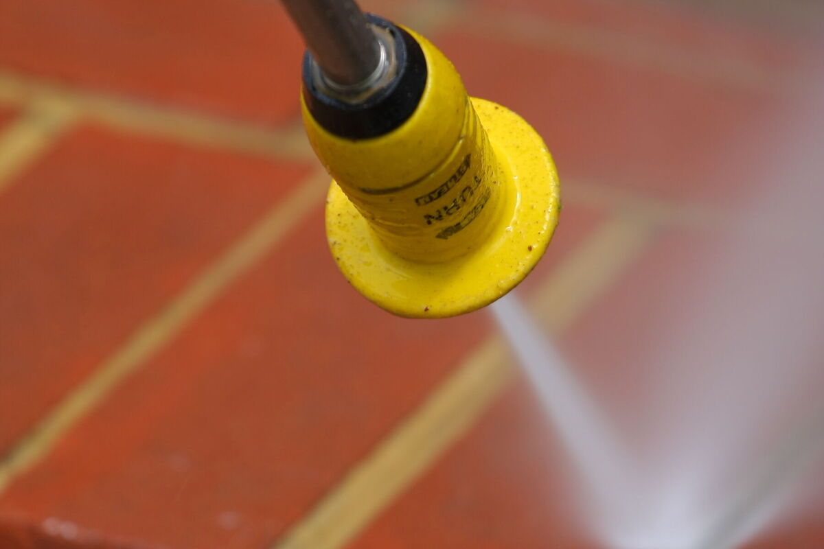 Power Washing Brick