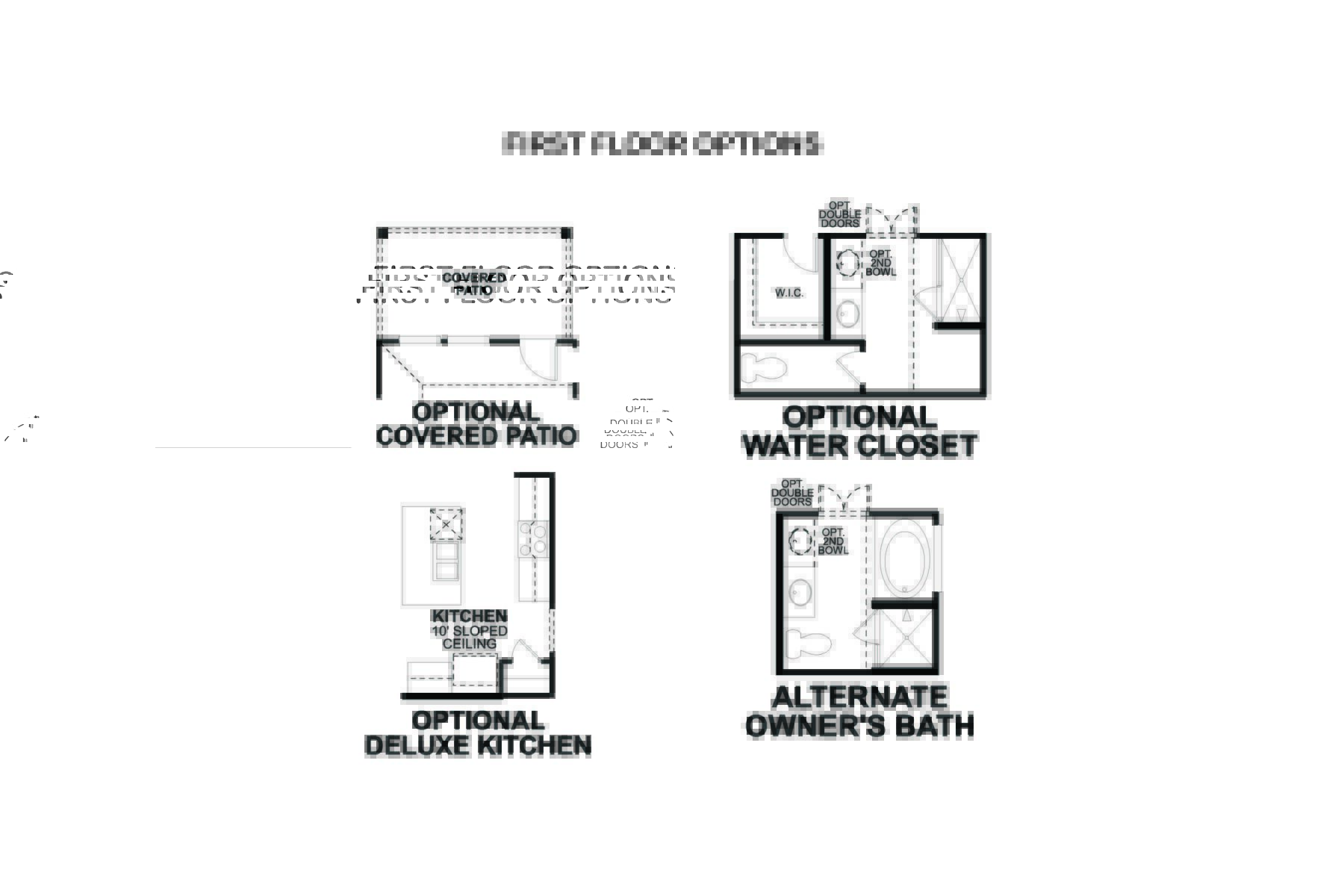Azalea First Floor Options