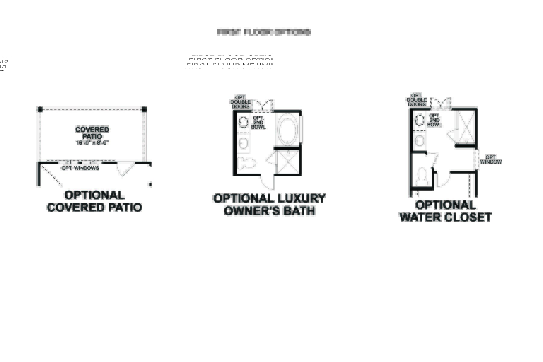 Dogwood first floor options