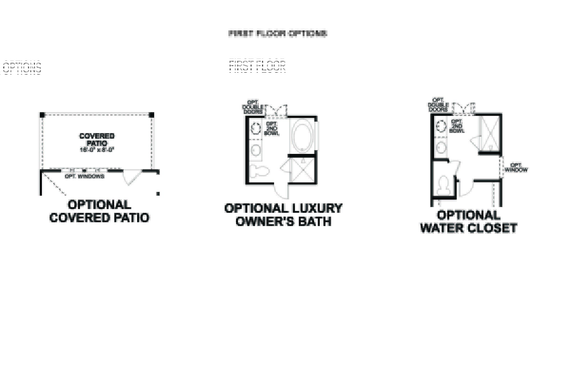 Dogwood first floor options