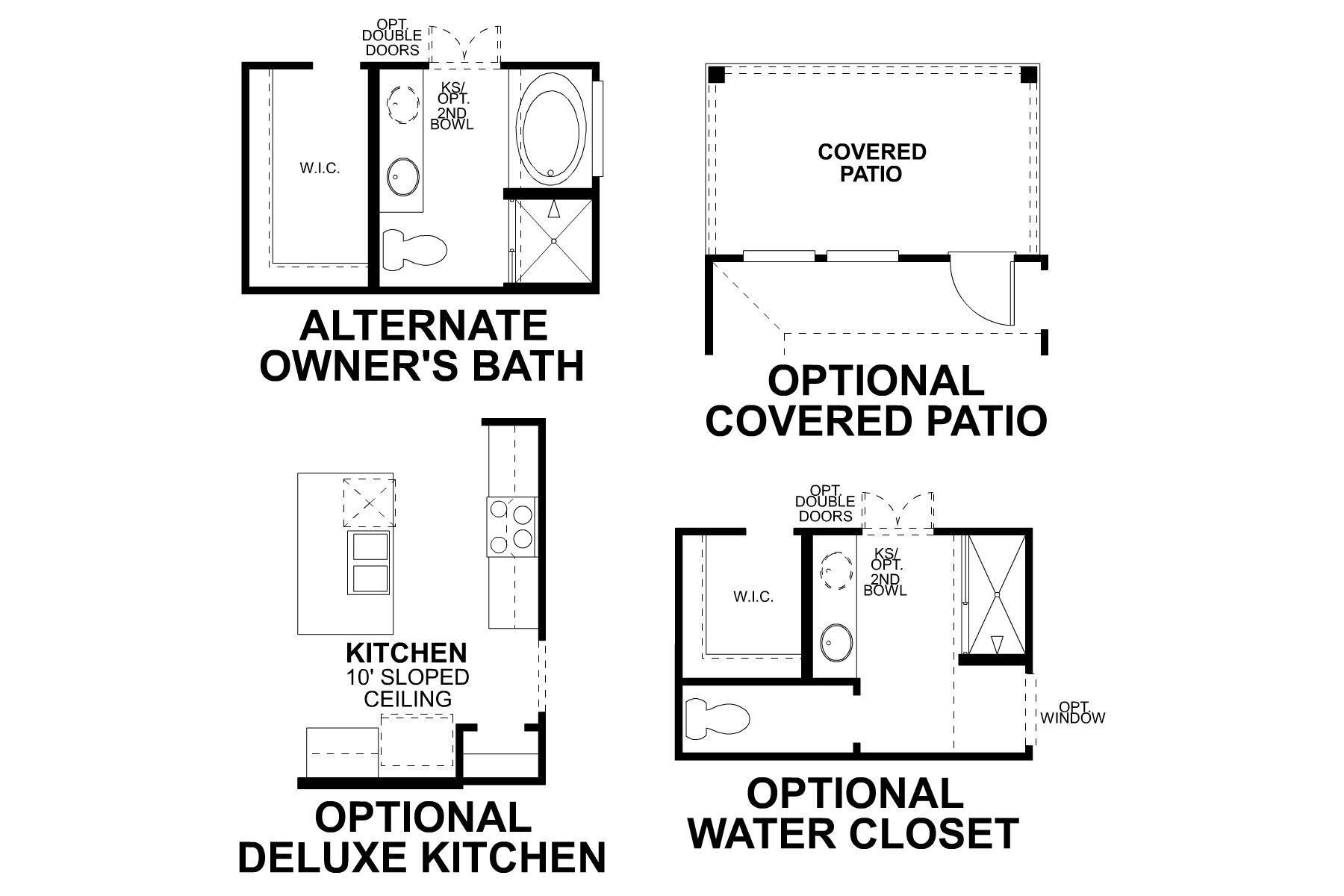 Azalea First Floor Options
