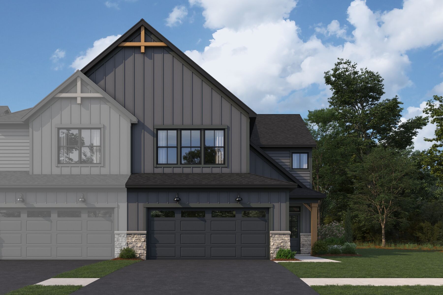Campbell Urban Farmhouse Elevation