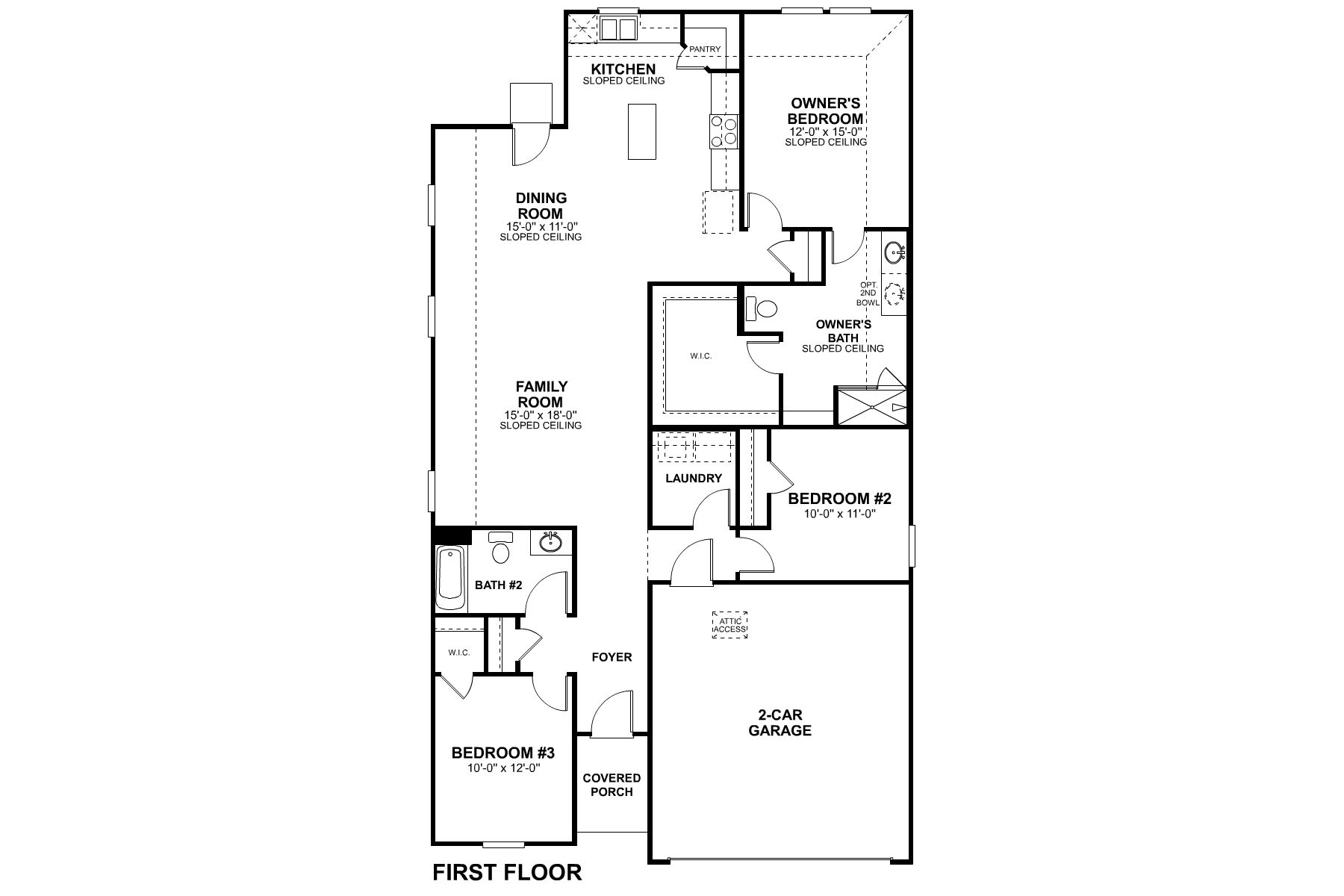 Abilene First Floor Floorplan 