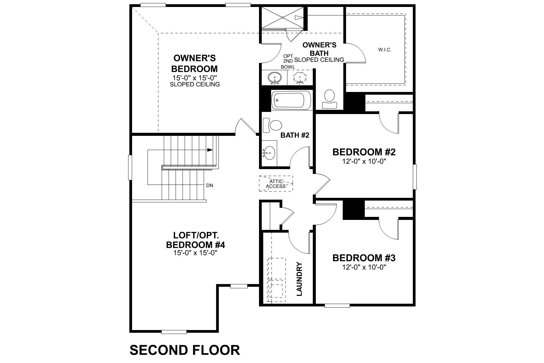Sheldon Second Floor Floorplan 