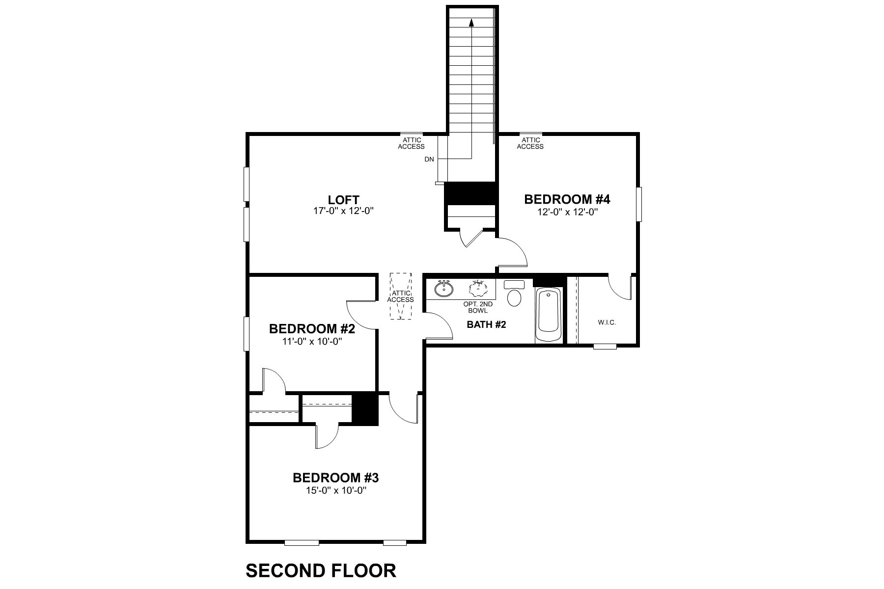 Falcon Second Floor Floorplan 