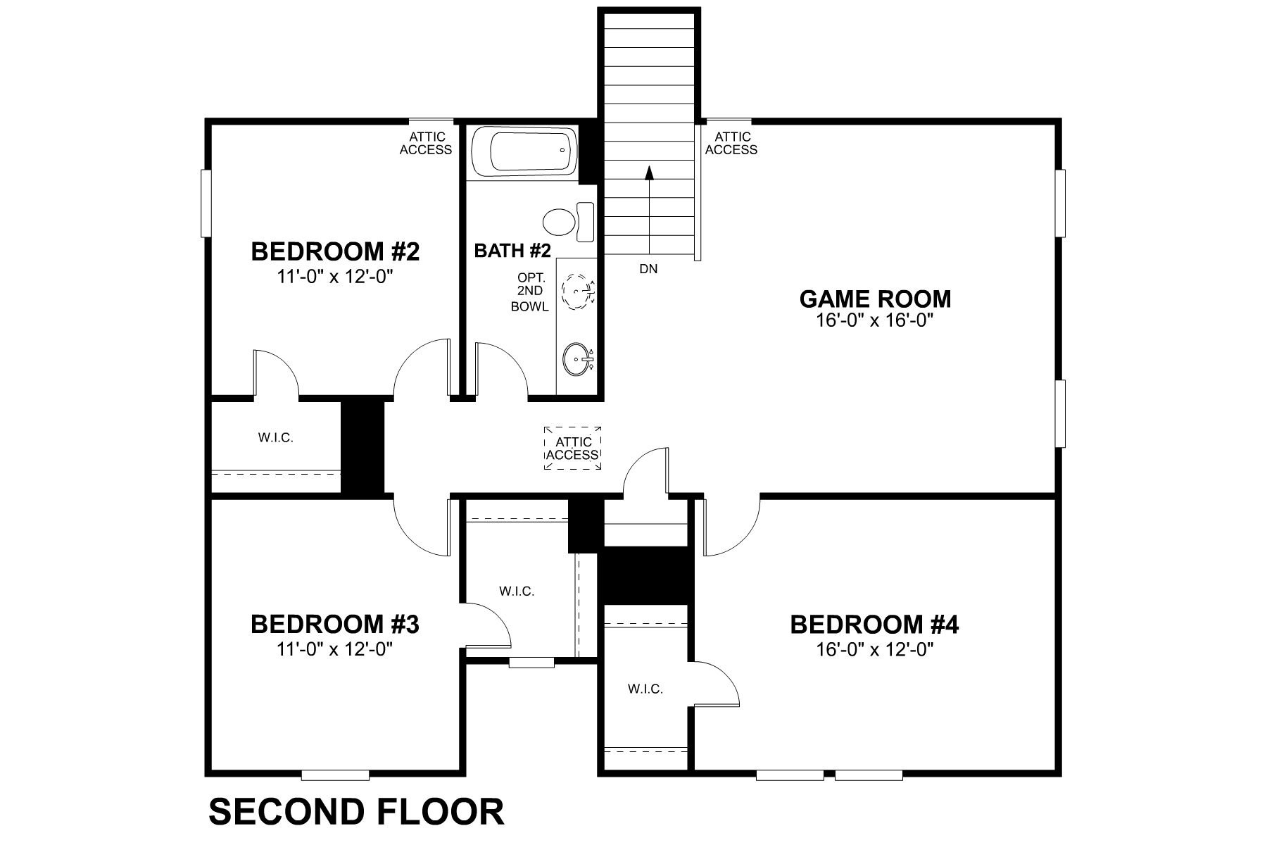 Caprock Second Floor Floorplan 