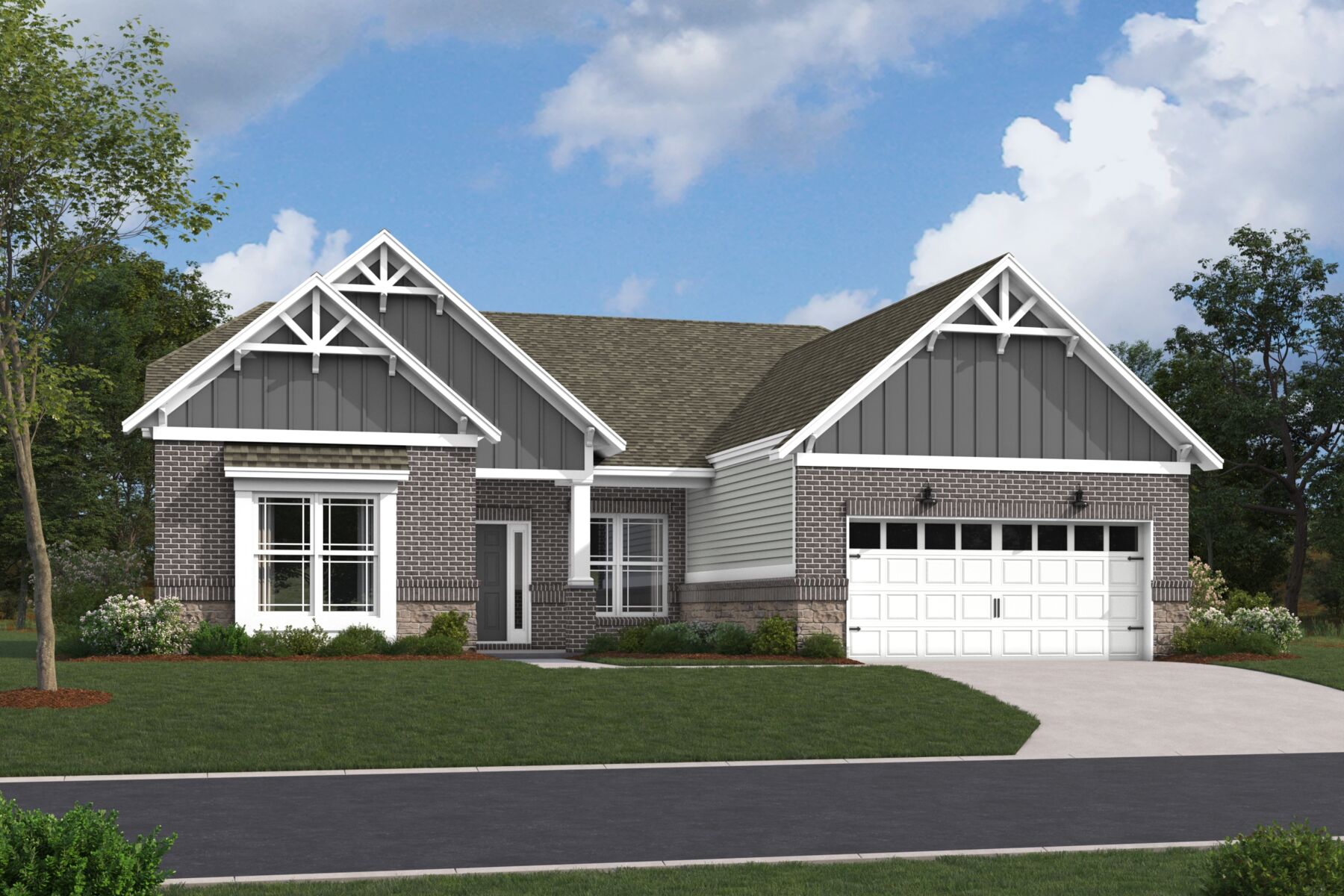 Cheswicke ll Elevation G with Optional Brick and Stone
