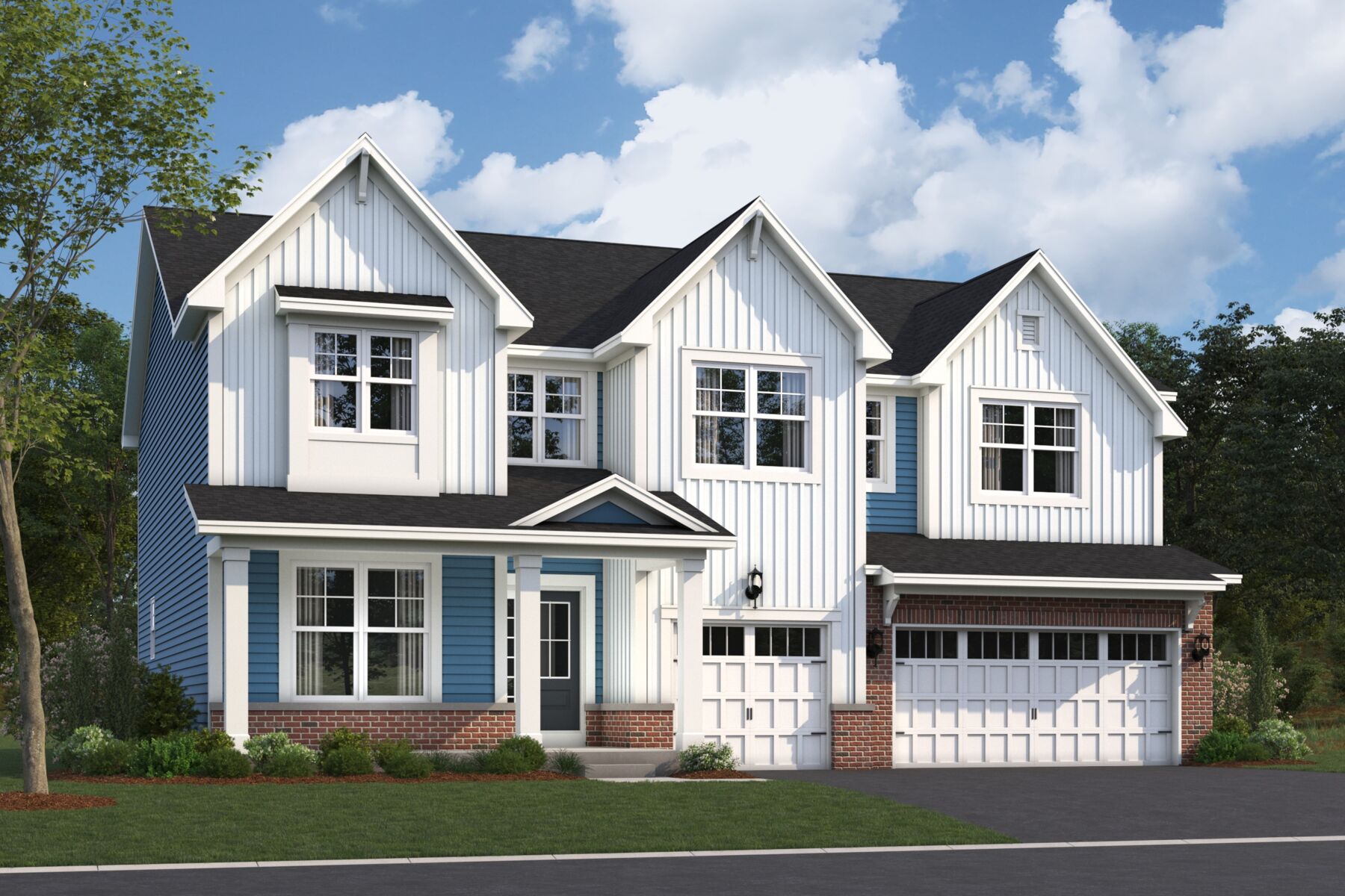 Hudson Elevation New England Cottage