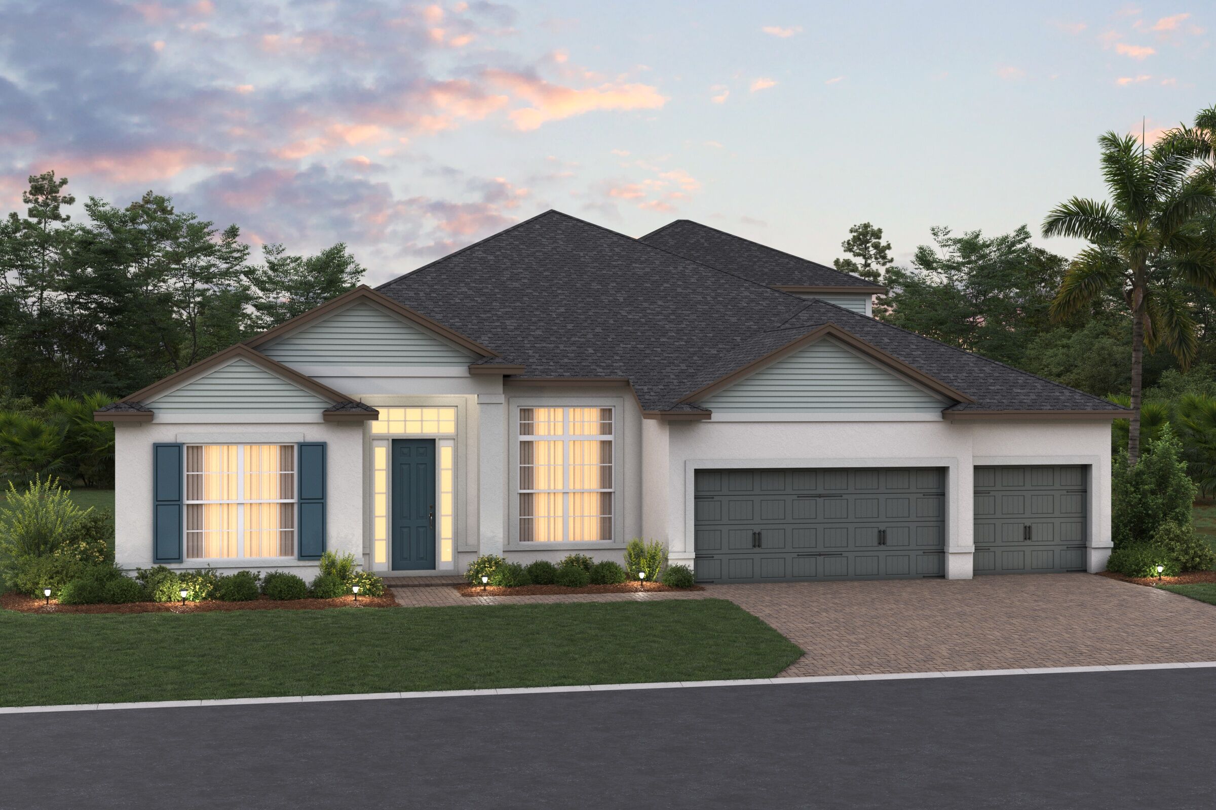 Brookhaven Elevation Solaceatcornerlake