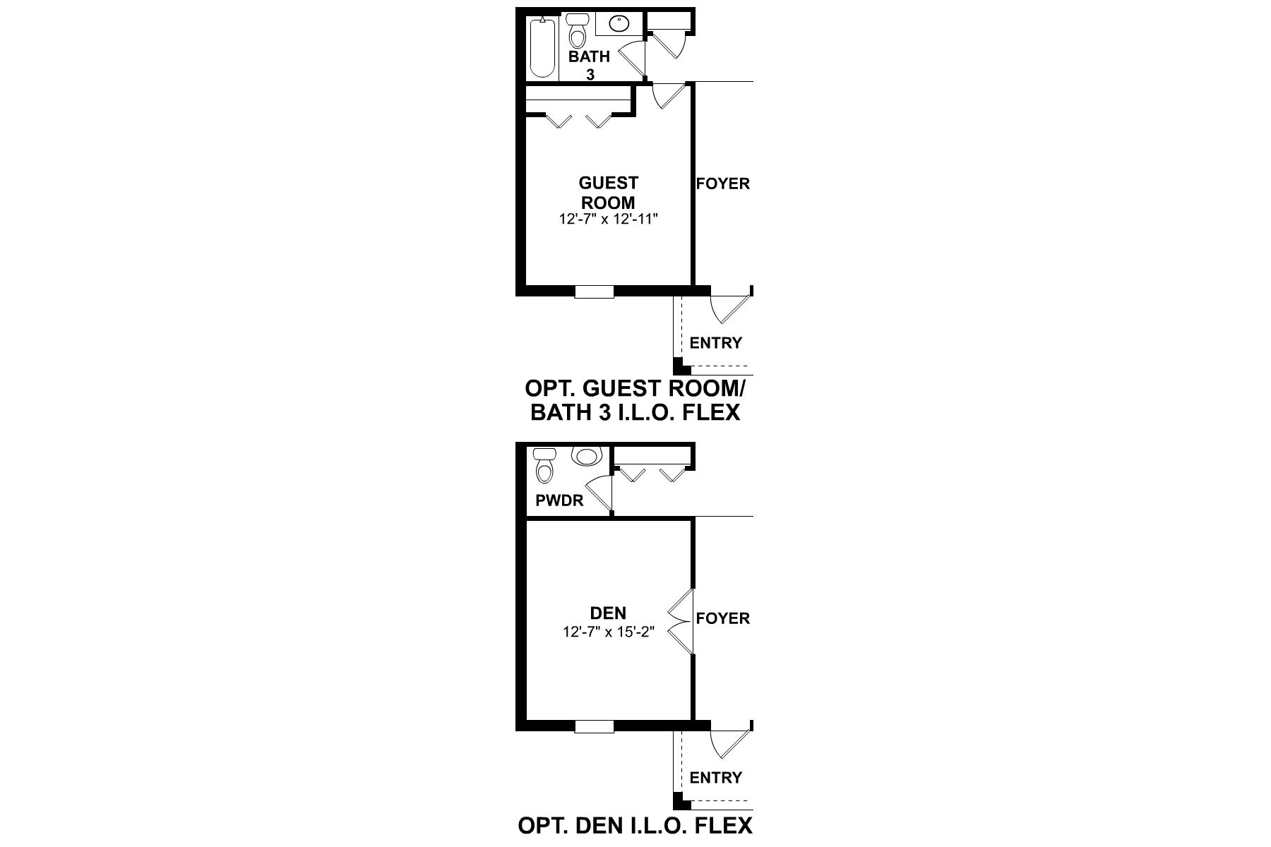 Wisteria First Floor Options