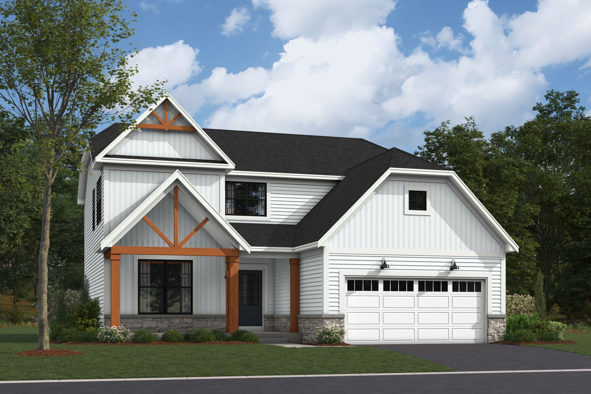 Barclay Elevation Rustic Farmhouse