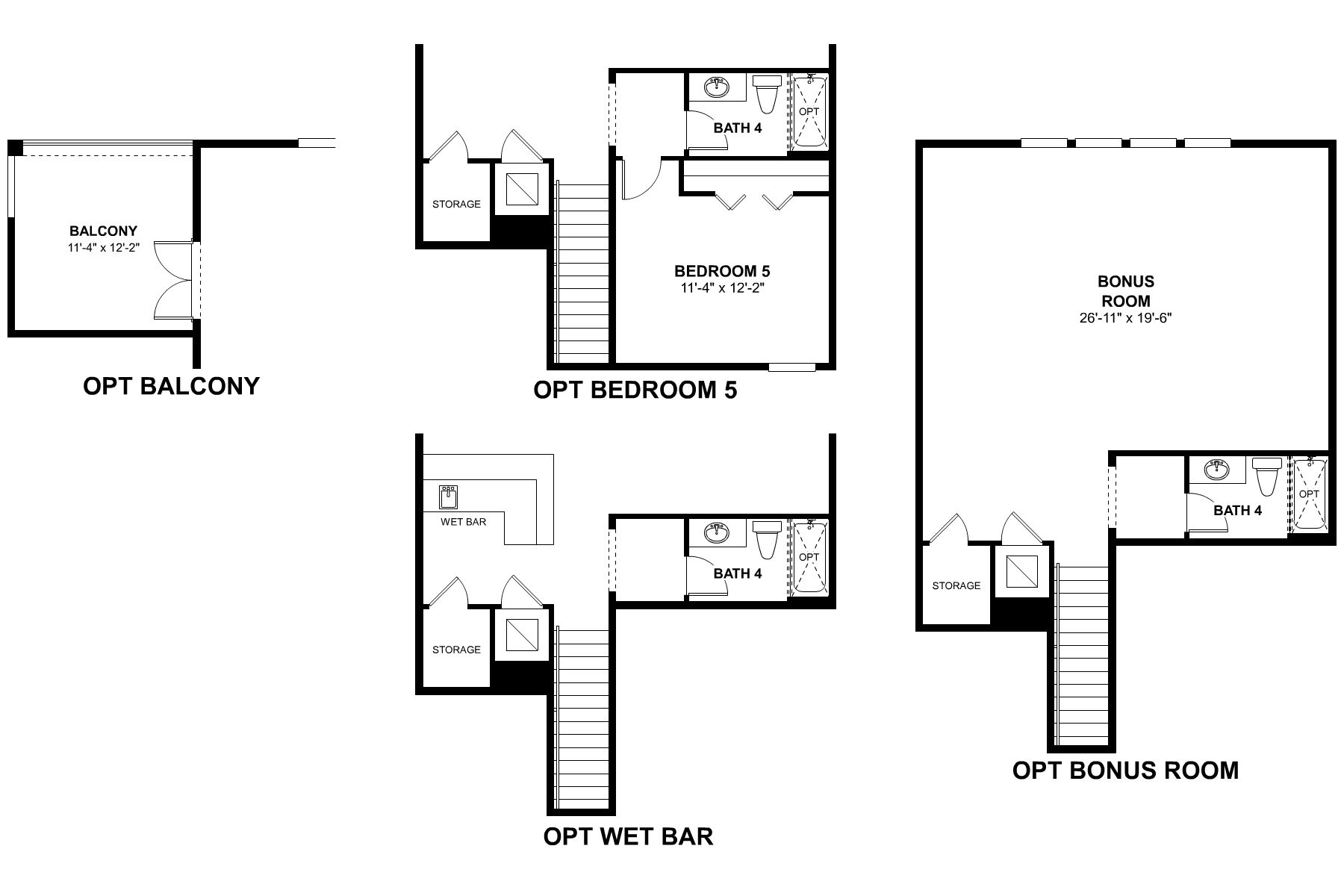 Brookhaven Second Floor Options