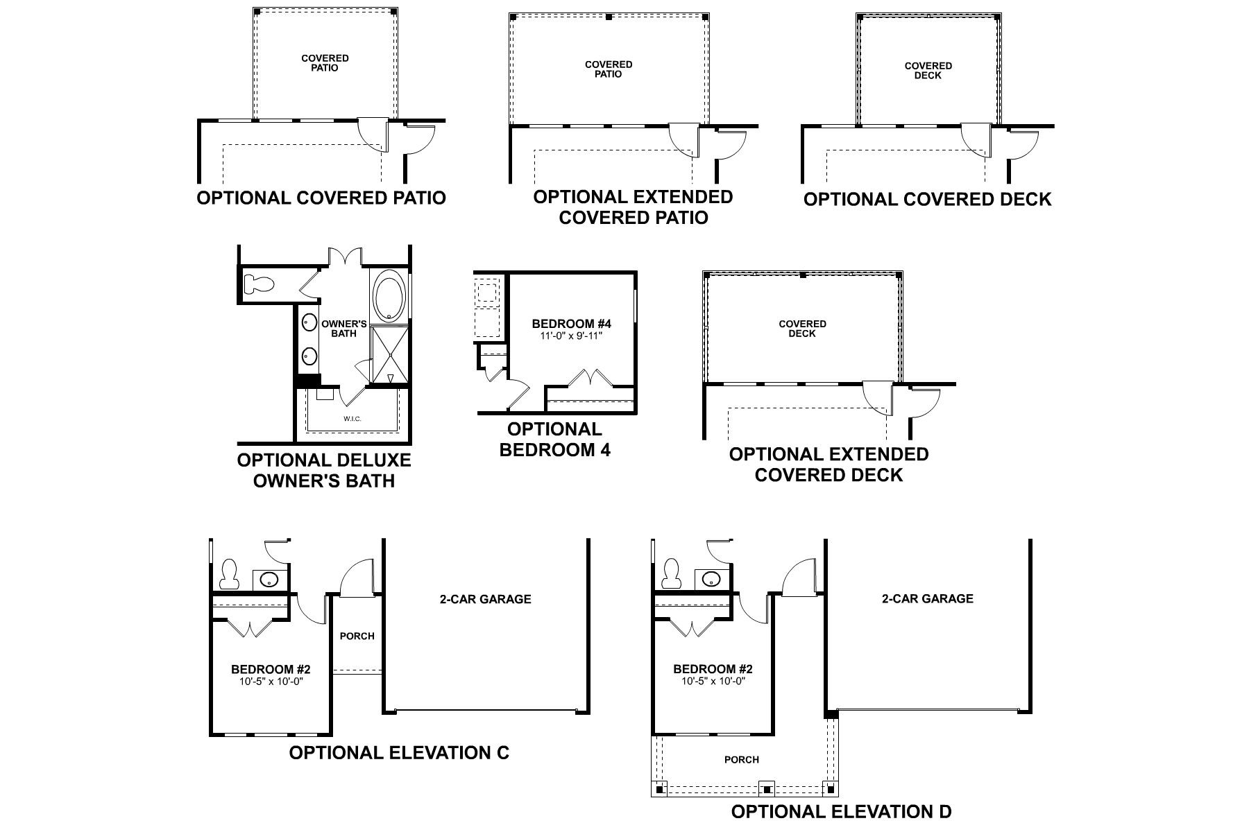 Freestone First Floor Options