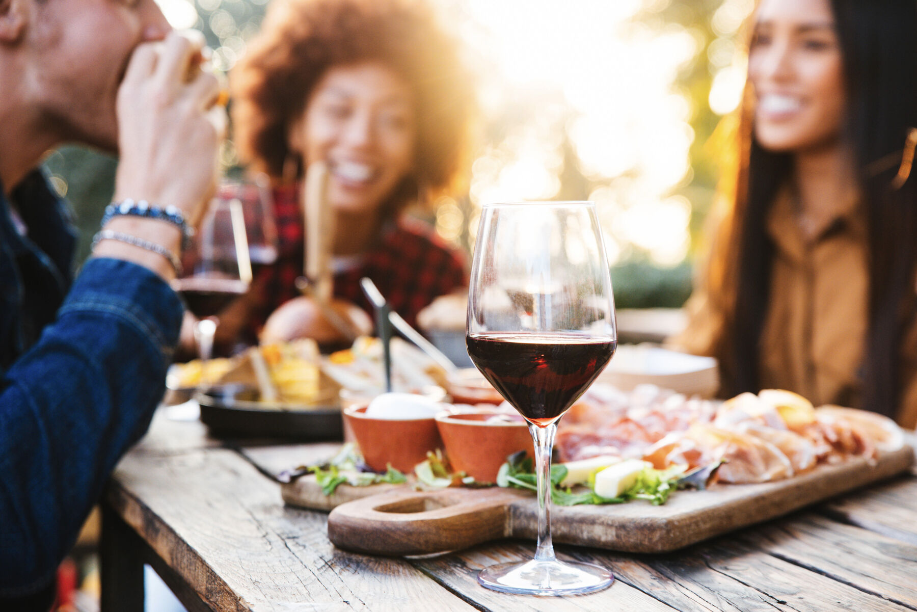 People Eating at Restaurant