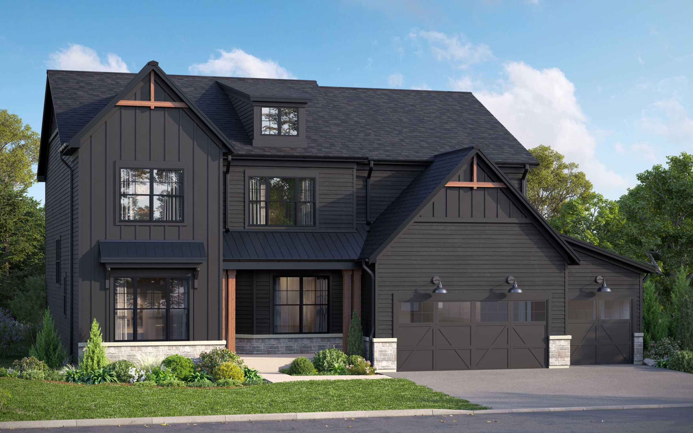 Sutcliff Elevation Urban Farmhouse
