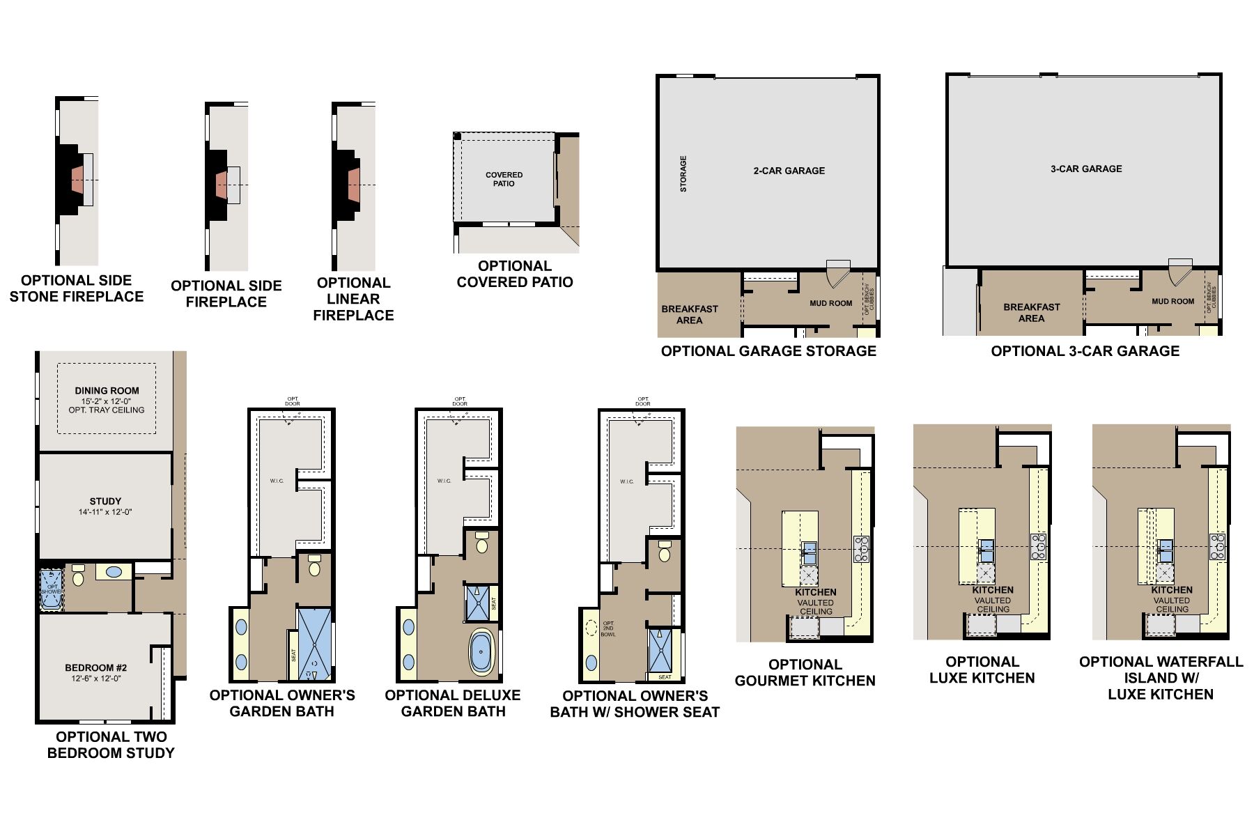 Hemingway First Floor Options