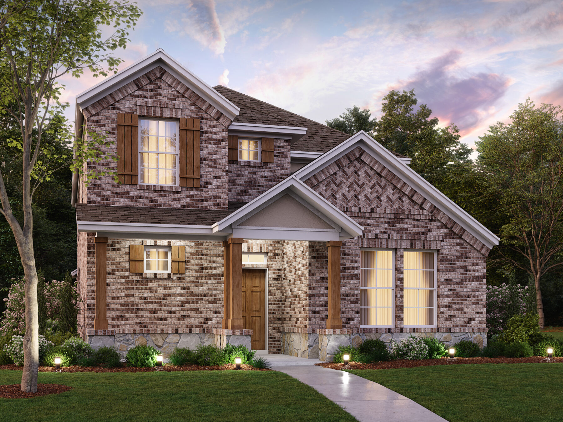 Violet Elevation C - Optional Stone