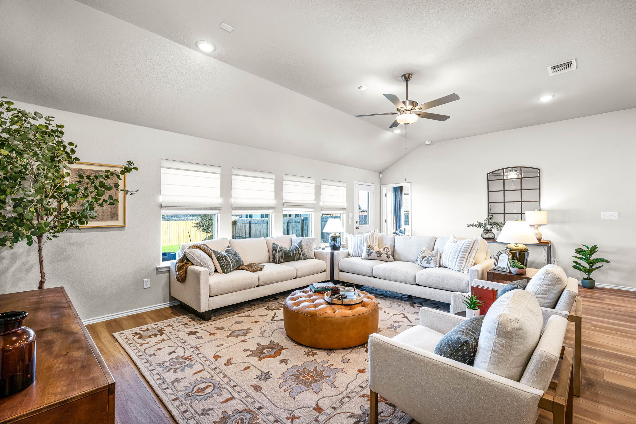 This is the living area of the Hawkins plan and is the model home in Carillon at 13305 Eppright T...