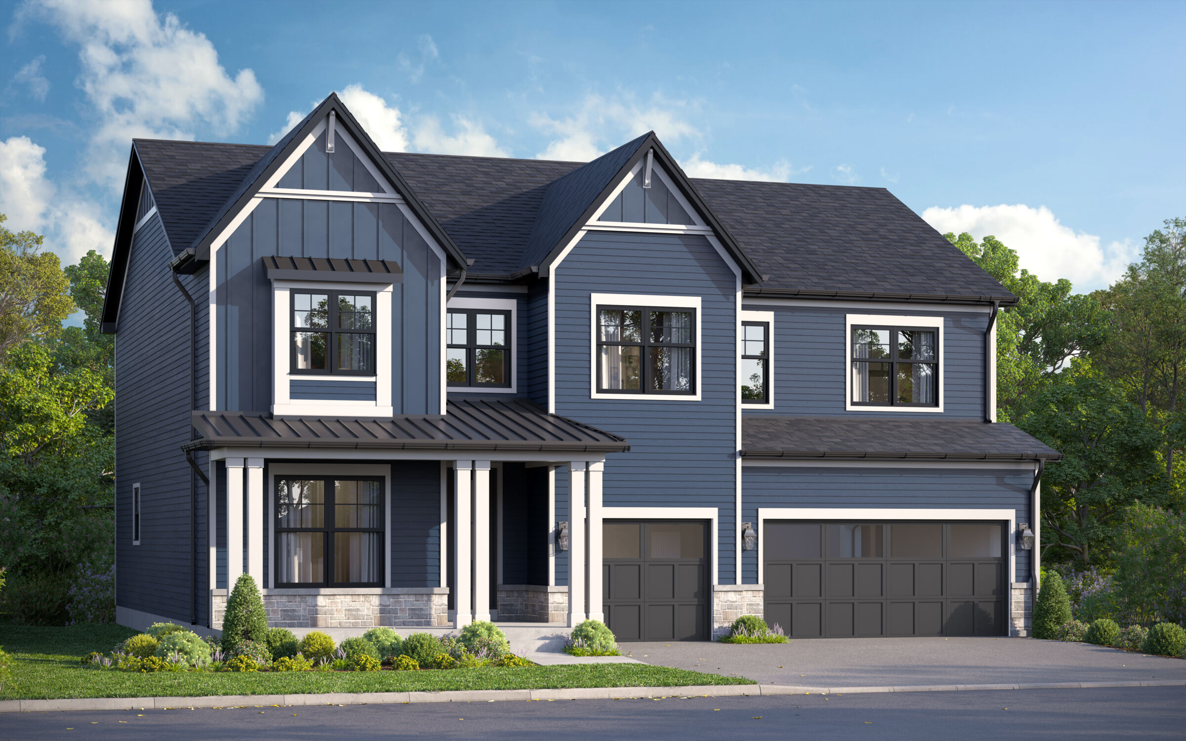 Hudson Elevation New England Cottage
