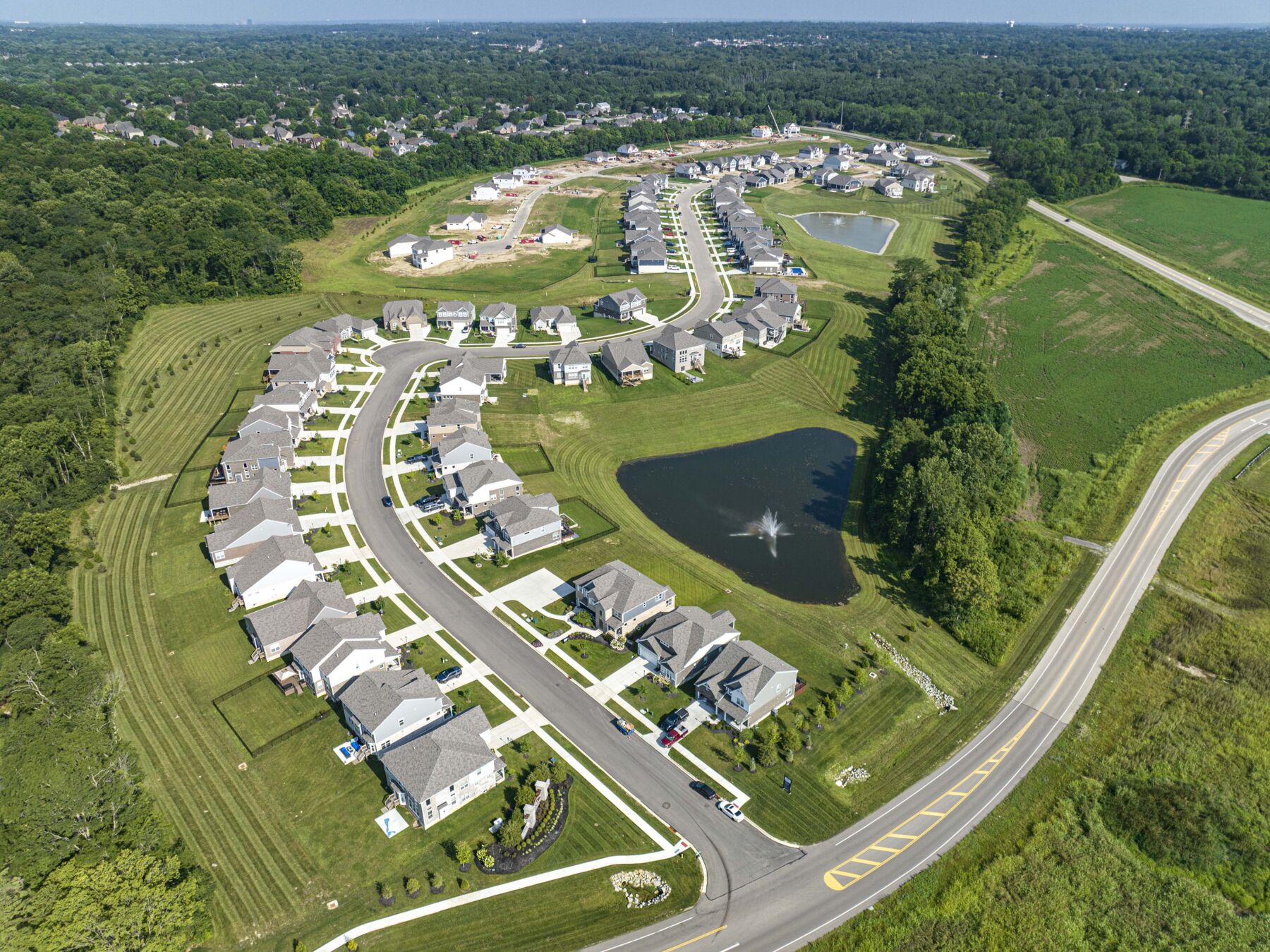 Sky Crossing community aerial photos 
