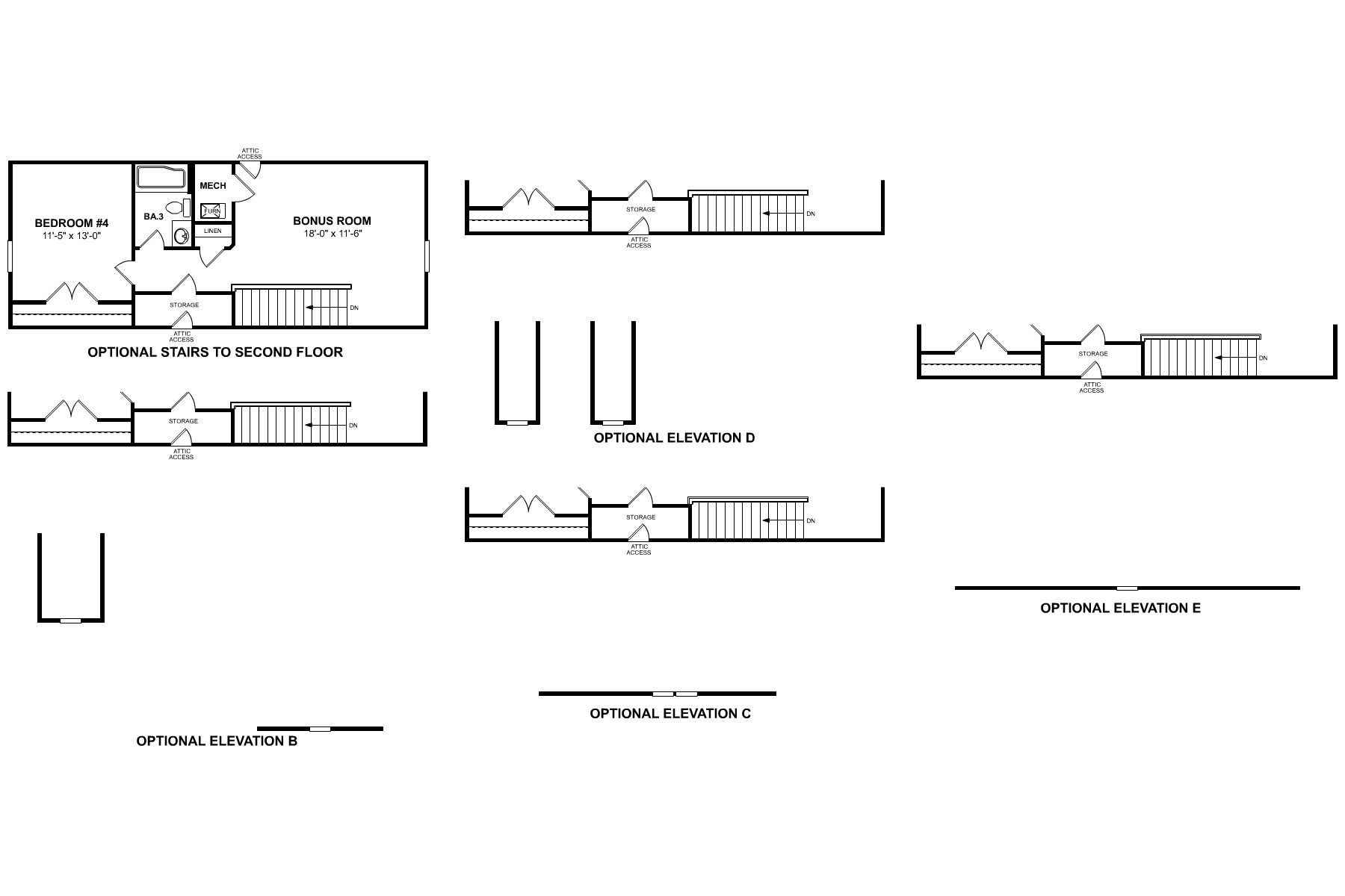 Crawford Second Floor Options