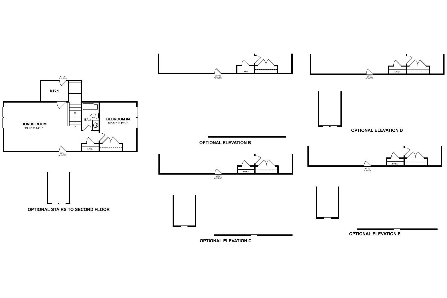 Meadow Second Floor Options