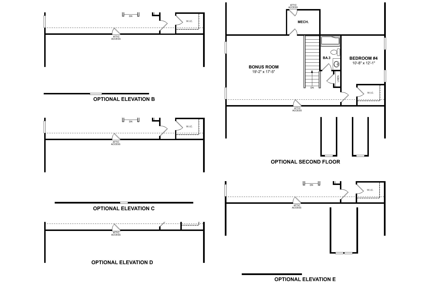Vernon Second Floor Options