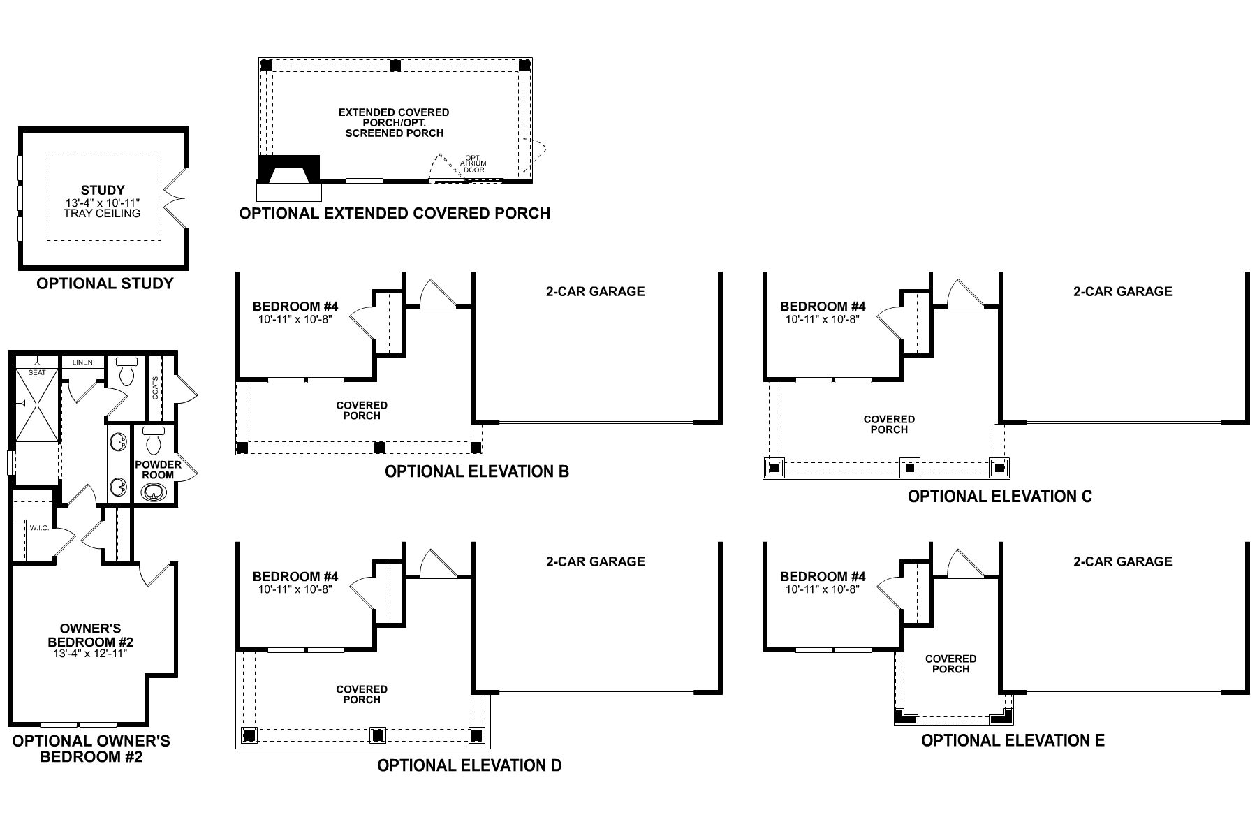 Brayden First Floor Options