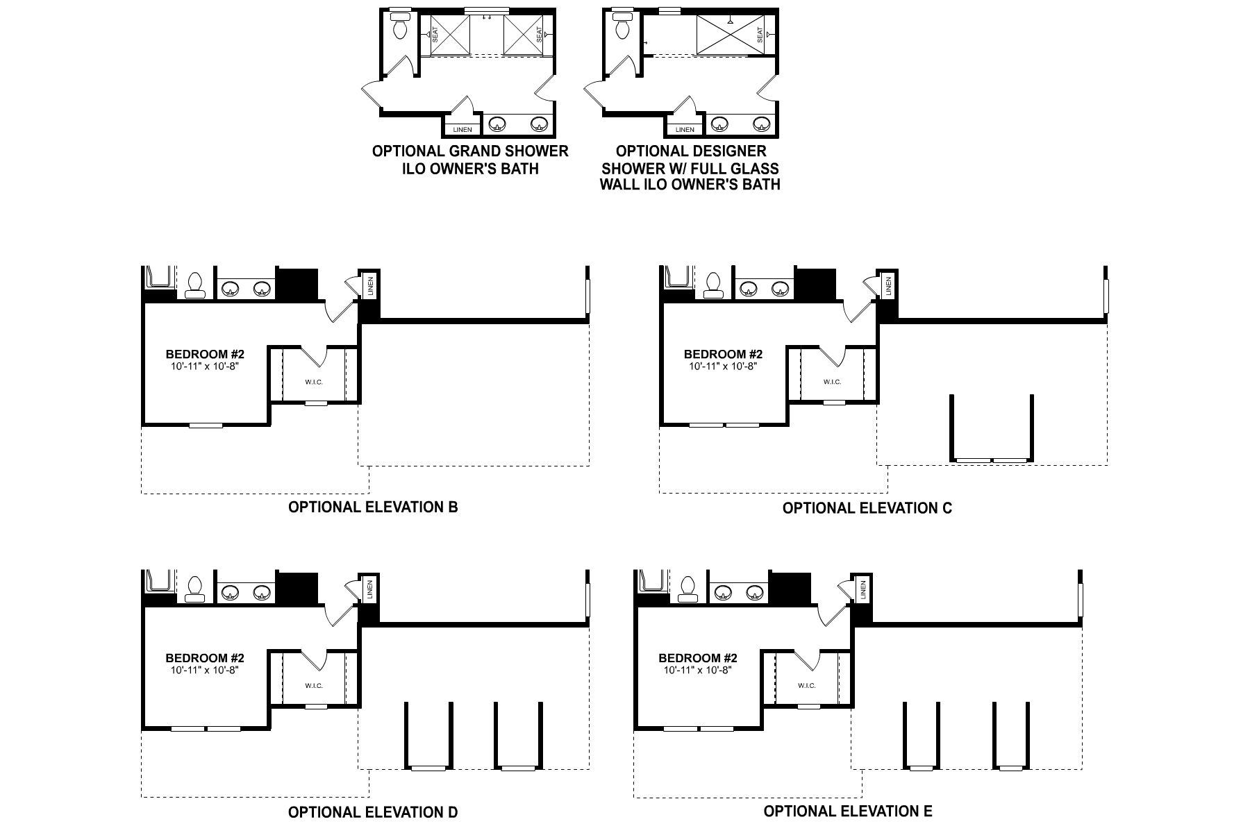 Brayden Second Floor Options