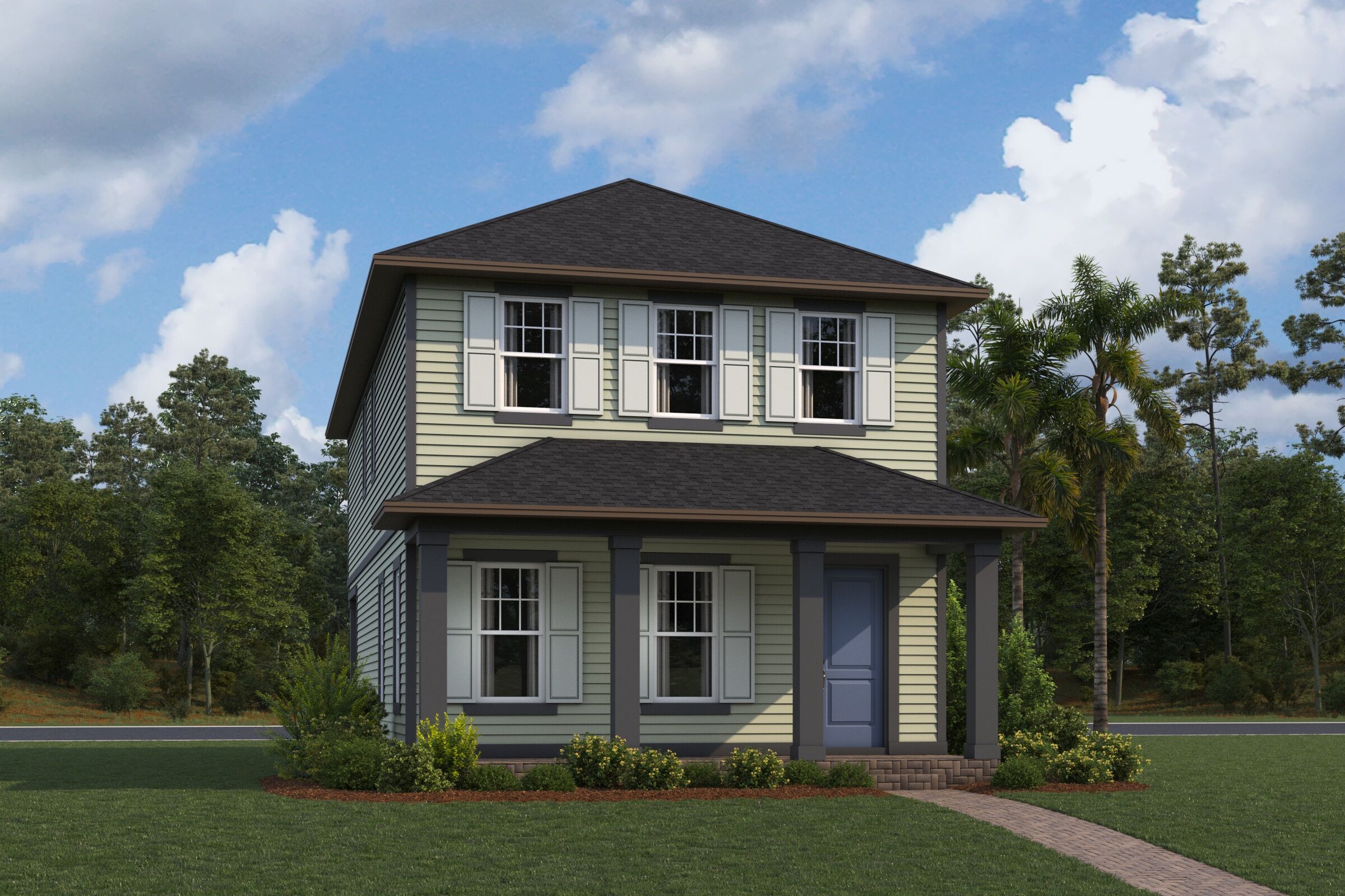 Jensen Elevation Traditionalfloridafoursquare