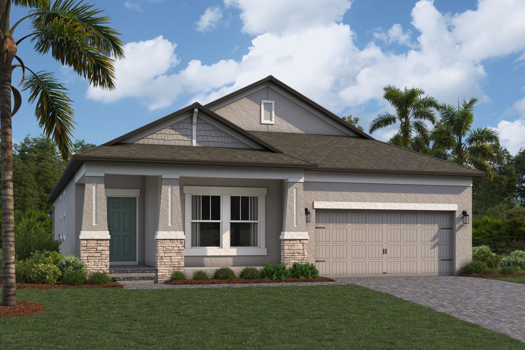 Newport II Elevation D - Harmony Ridge