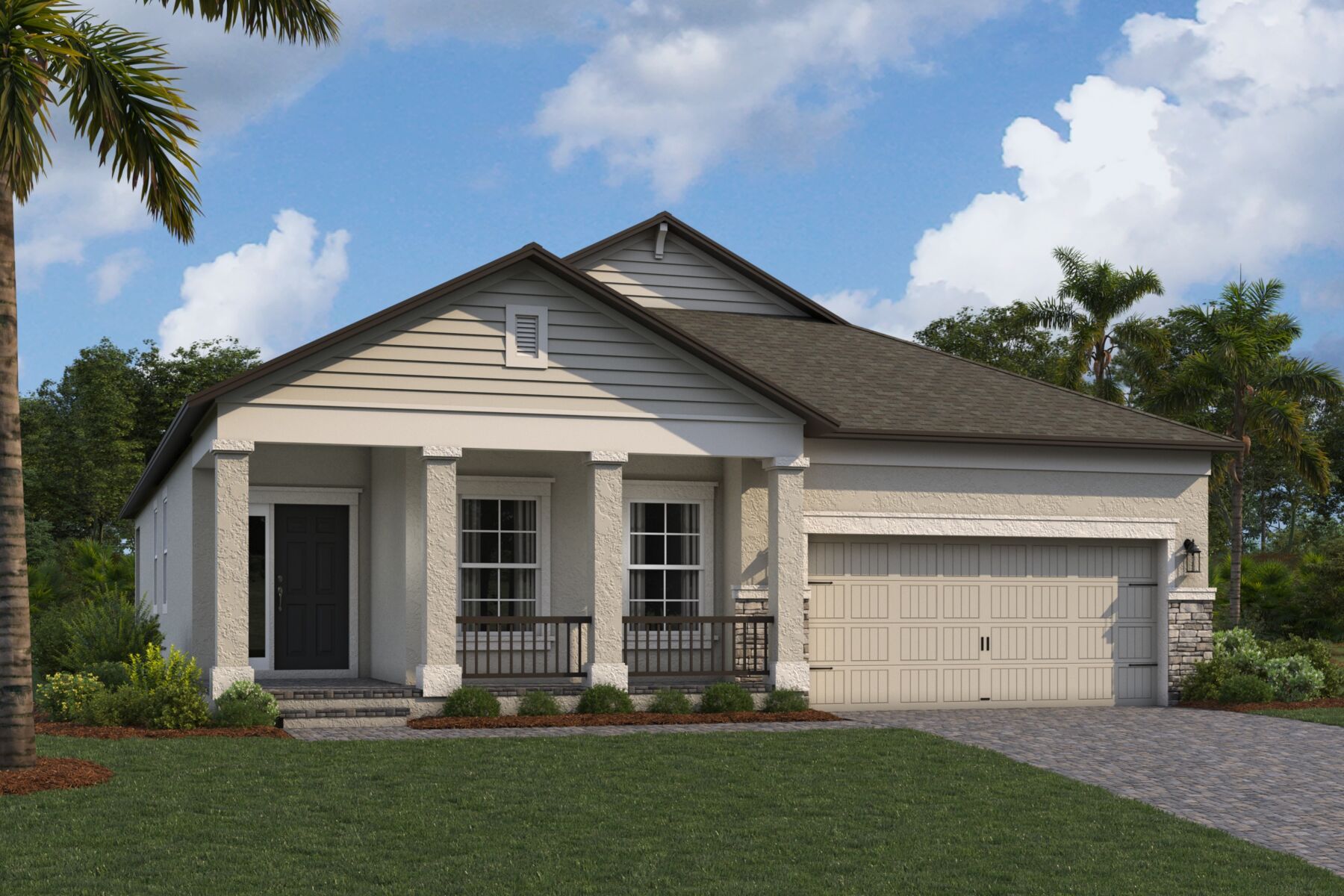 Newport II Elevation E - Harmony Ridge
